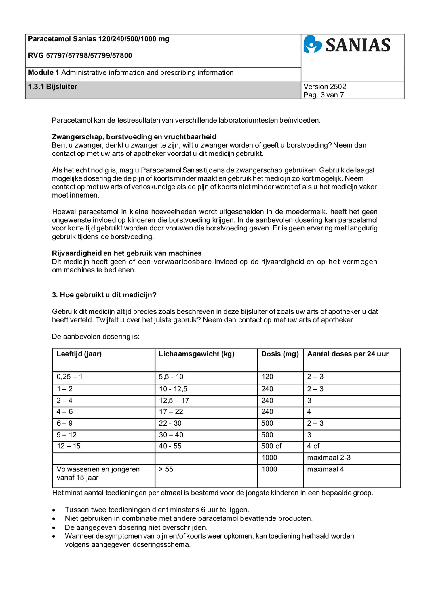 Paracetamol Zetpil 240mg afbeelding van document #3, bijsluiter