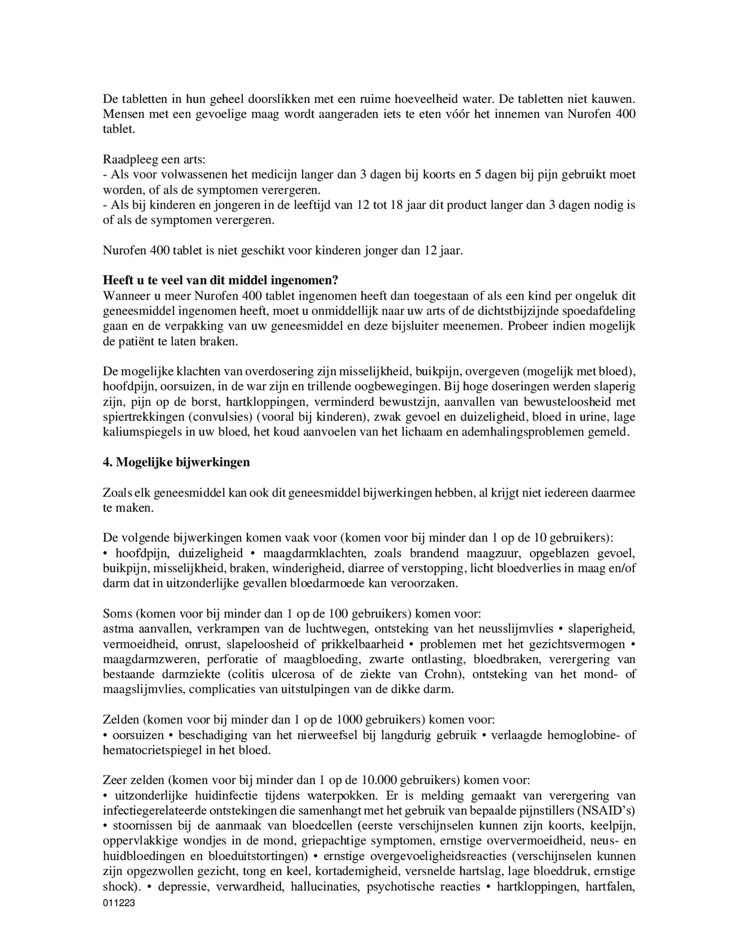 400mg Tabletten afbeelding van document #5, bijsluiter