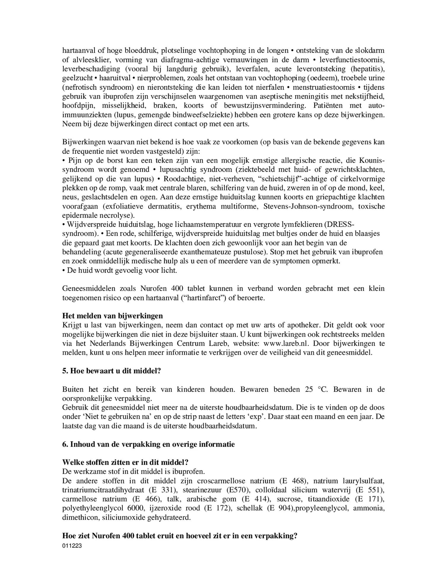 400mg Tabletten afbeelding van document #6, bijsluiter