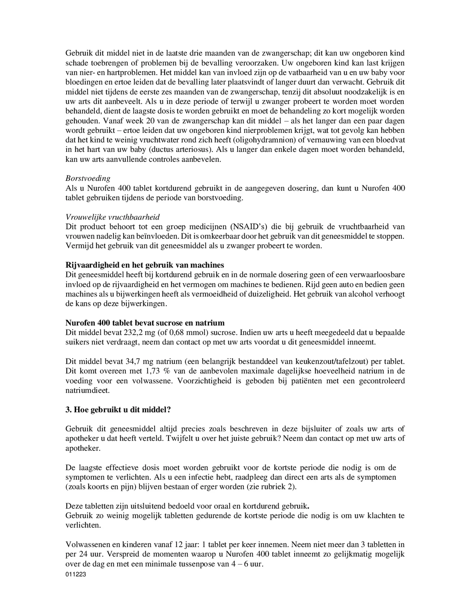 400mg Tabletten afbeelding van document #4, bijsluiter