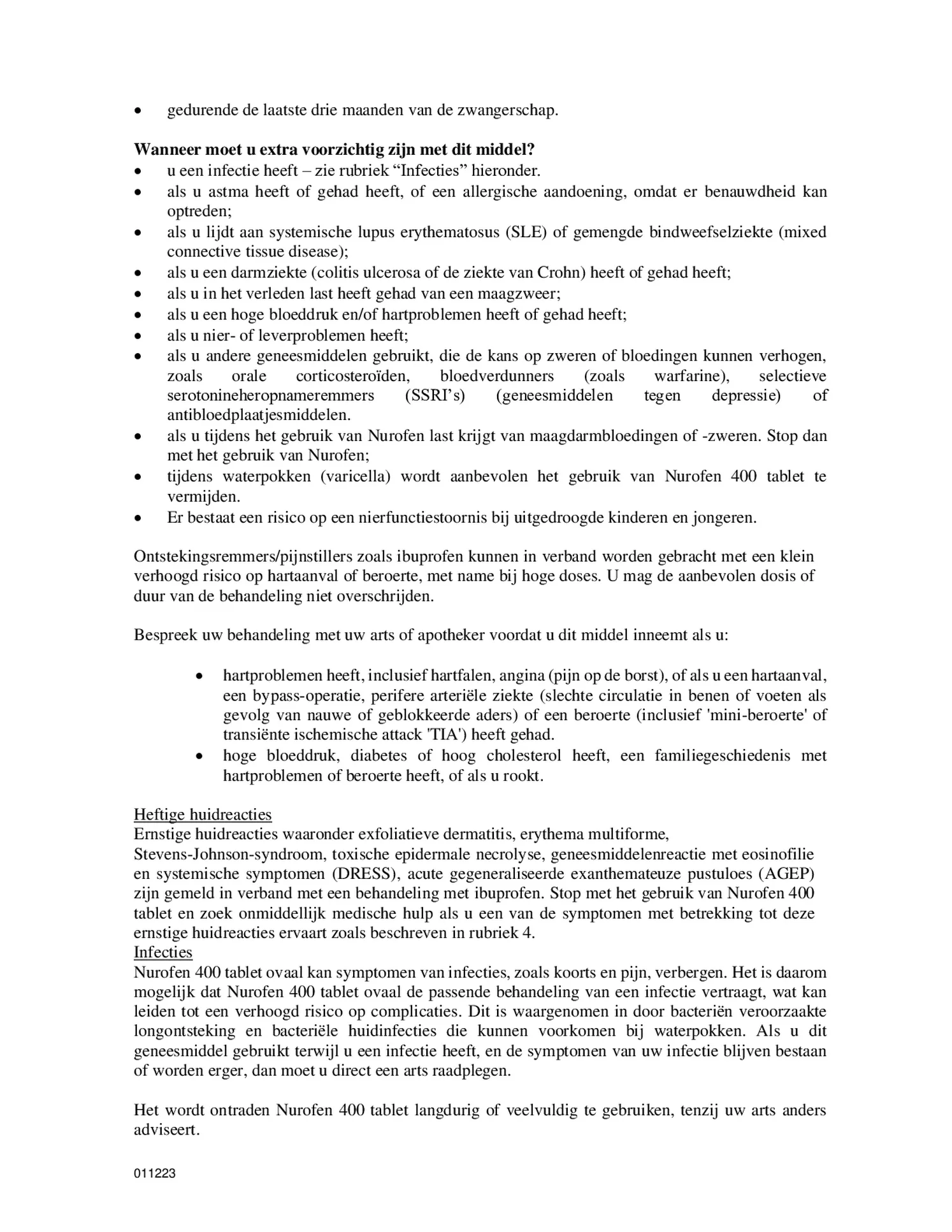 400mg Tabletten afbeelding van document #2, bijsluiter