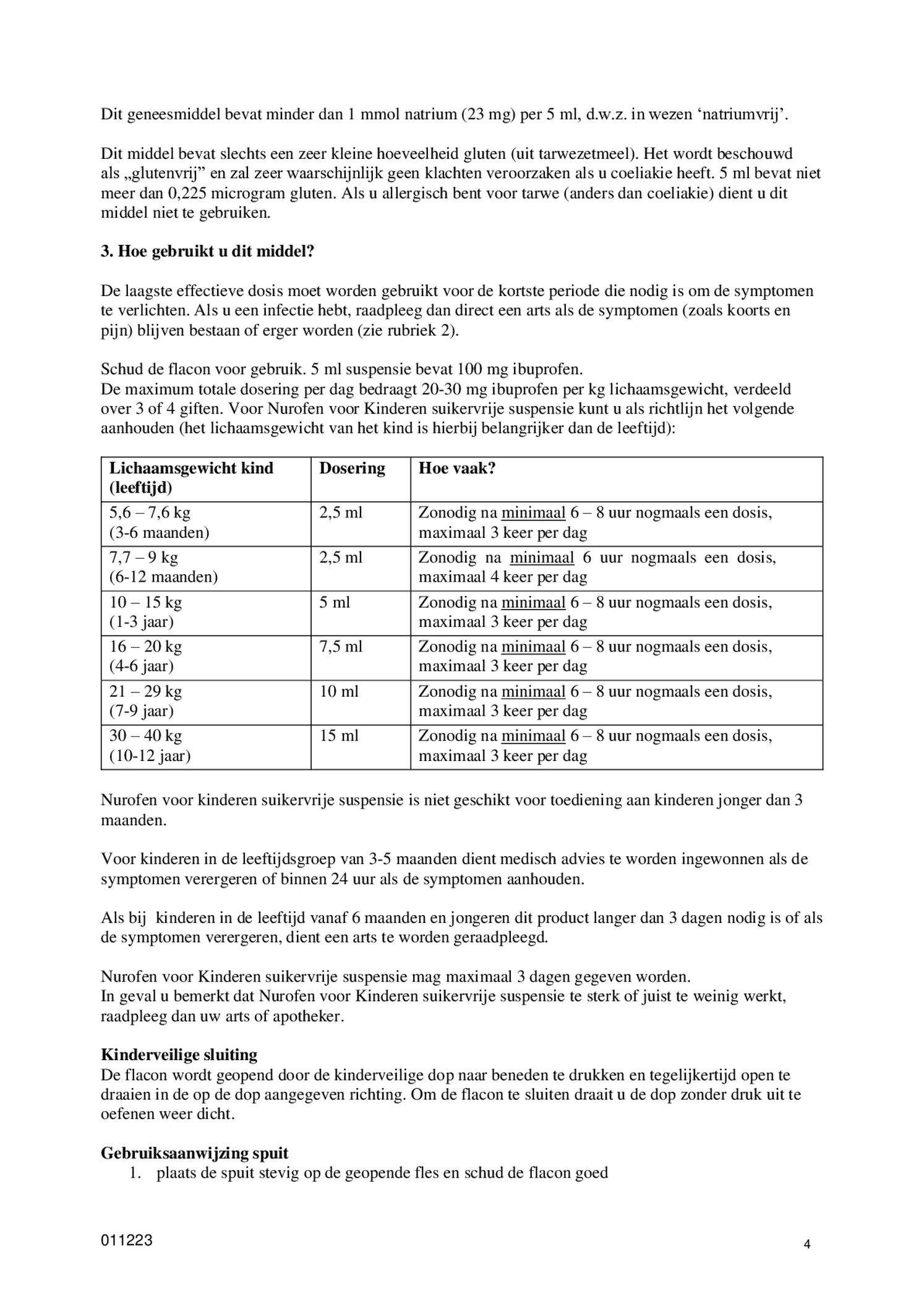 Kinderen Suspensie Suikervrij Vanaf 3 Maanden afbeelding van document #4, bijsluiter