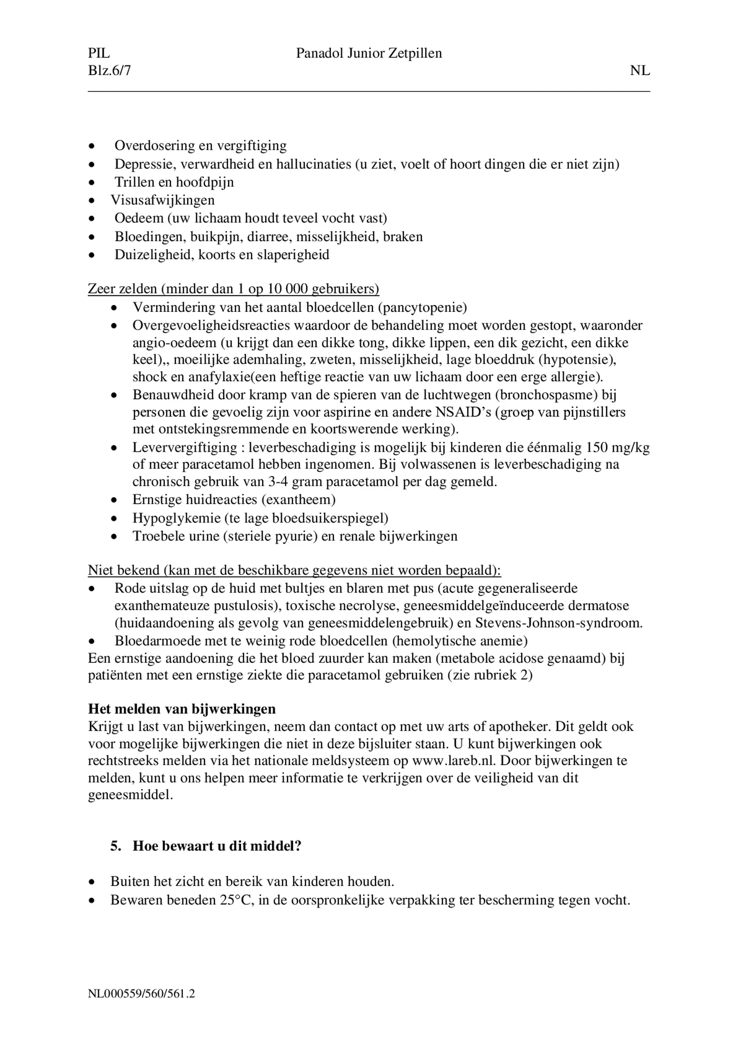 Junior Zetpillen 500mg - vanaf 6 jaar afbeelding van document #6, bijsluiter