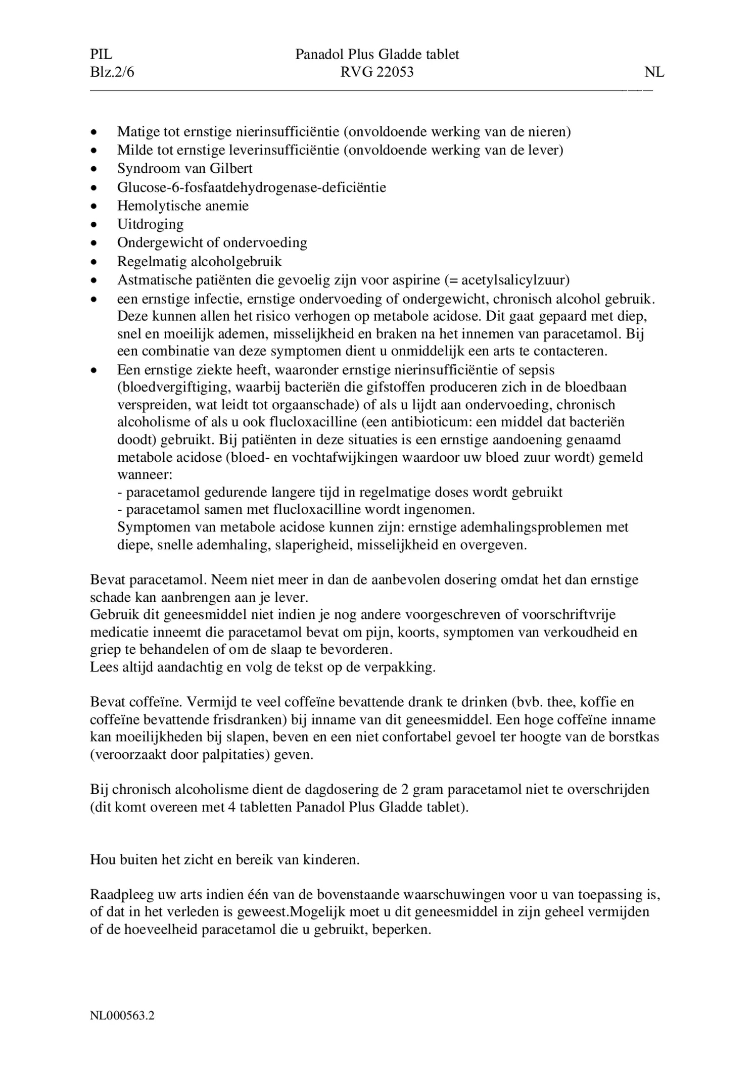 Plus Tabletten Glad afbeelding van document #2, bijsluiter