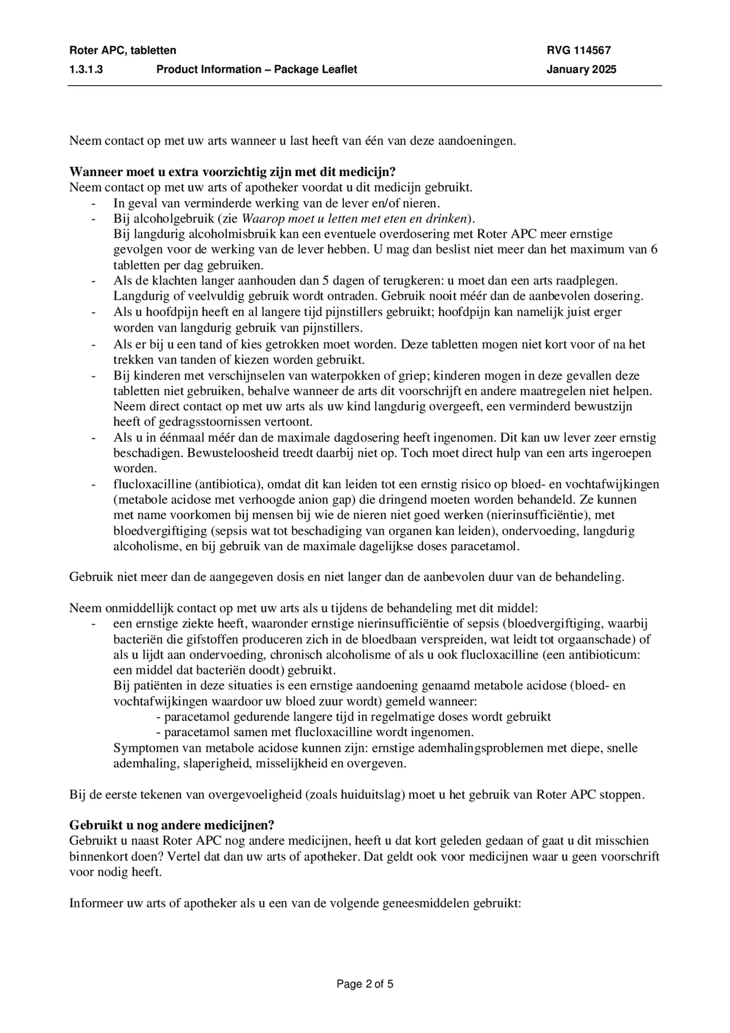 APC Tabletten afbeelding van document #2, bijsluiter