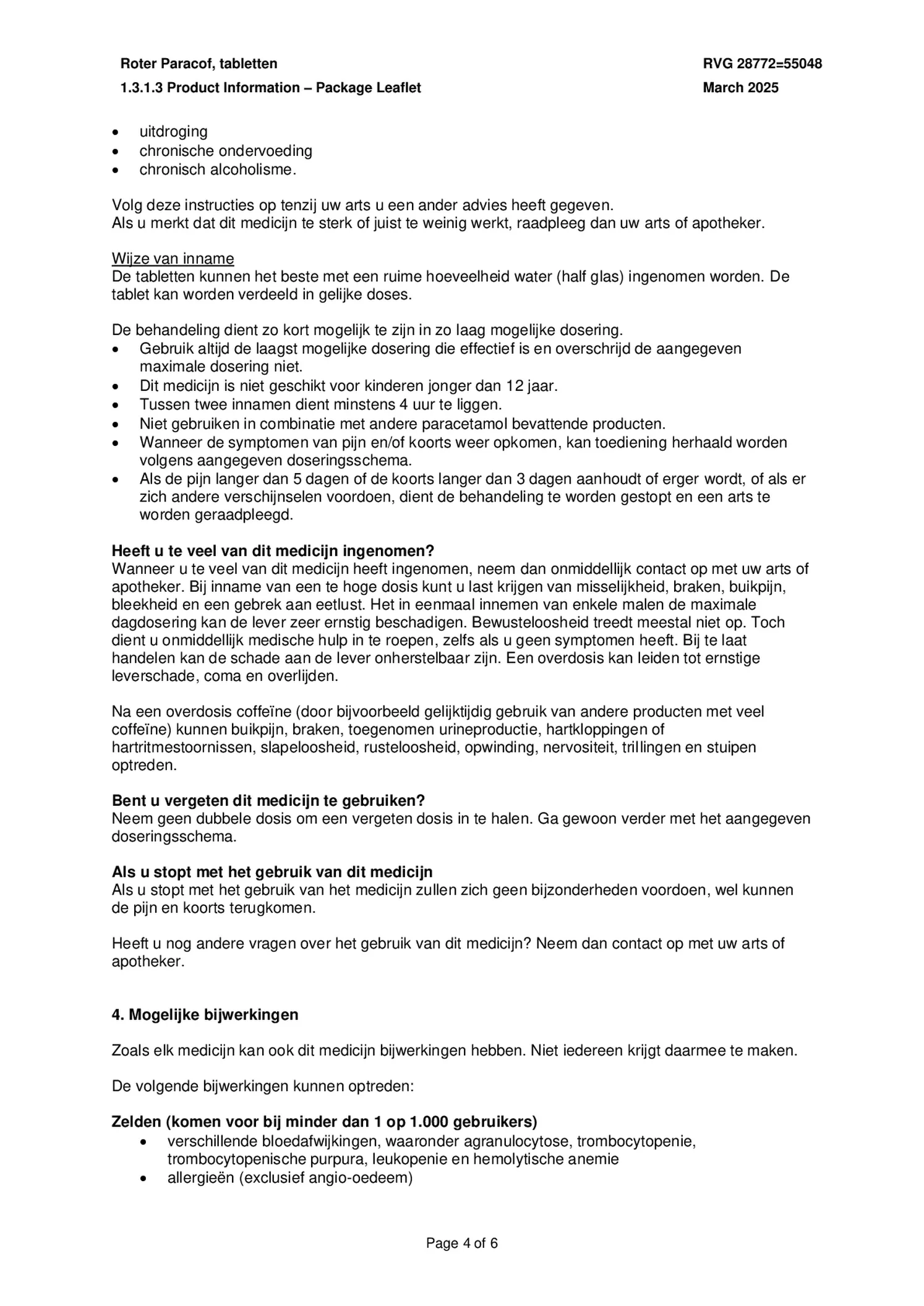 Paracof Tabletten 500mg / 50mg afbeelding van document #4, bijsluiter