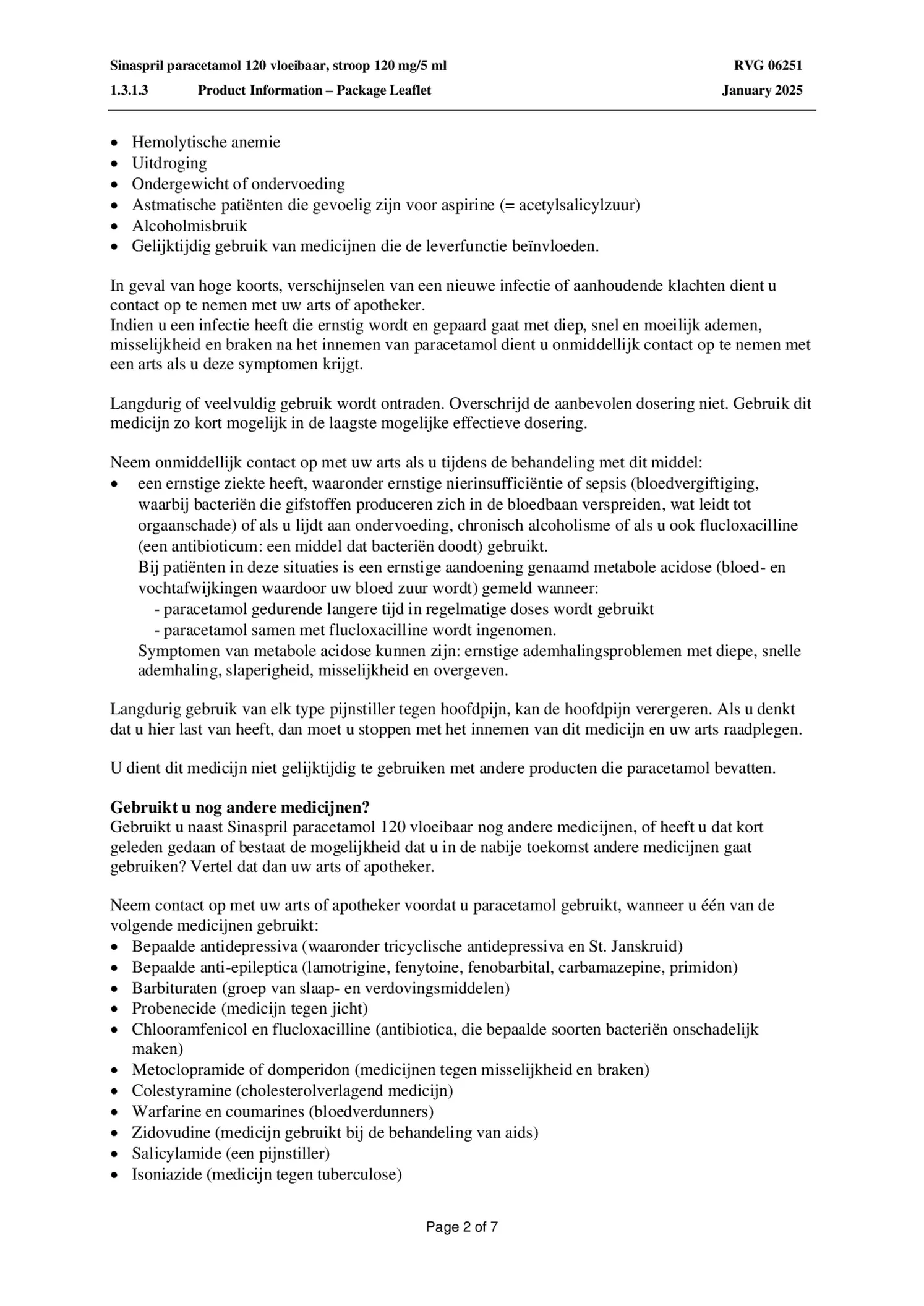 Paracetamol 120 Vloeibaar afbeelding van document #2, bijsluiter