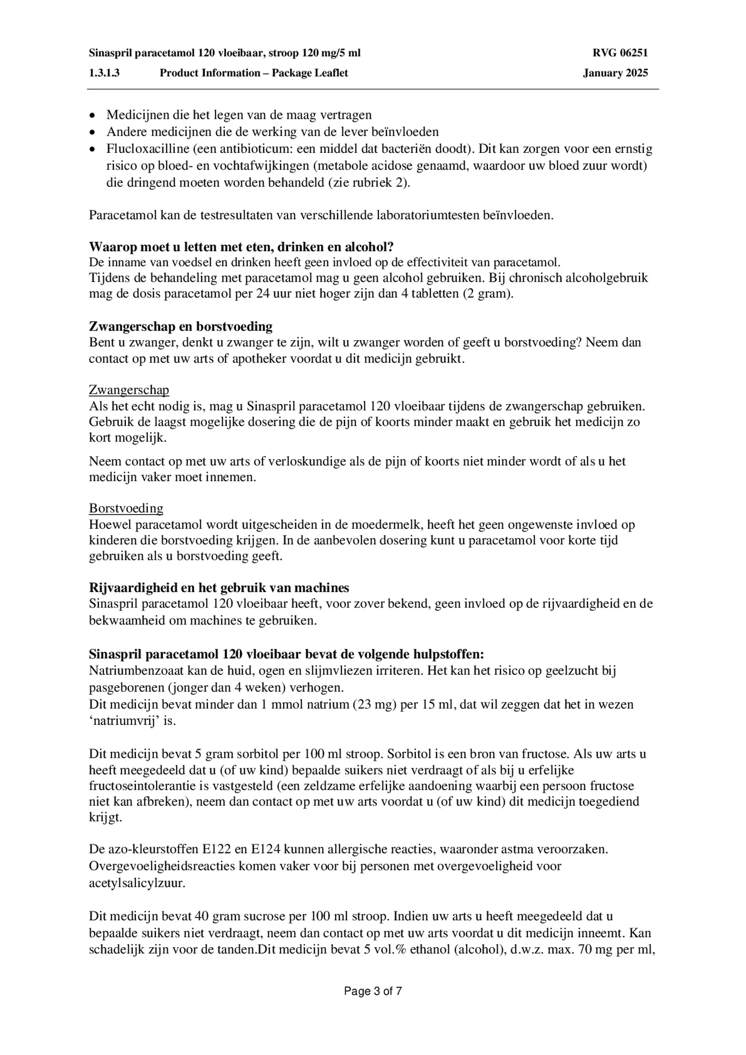 Paracetamol 120 Vloeibaar afbeelding van document #3, bijsluiter