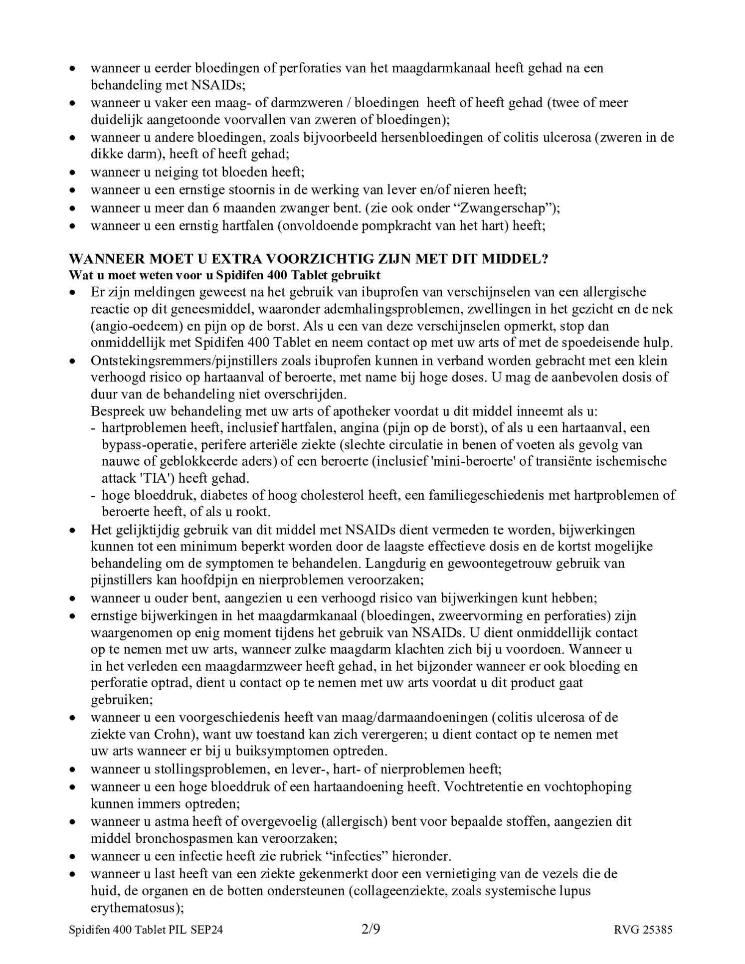 400 Tablet afbeelding van document #2, bijsluiter