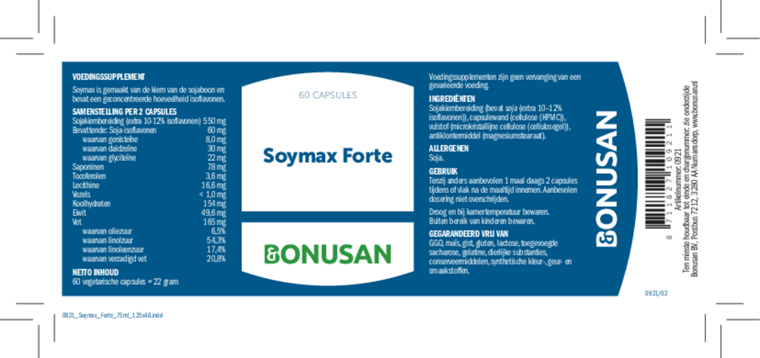 Soymax Forte Capsules afbeelding van document #1, etiket