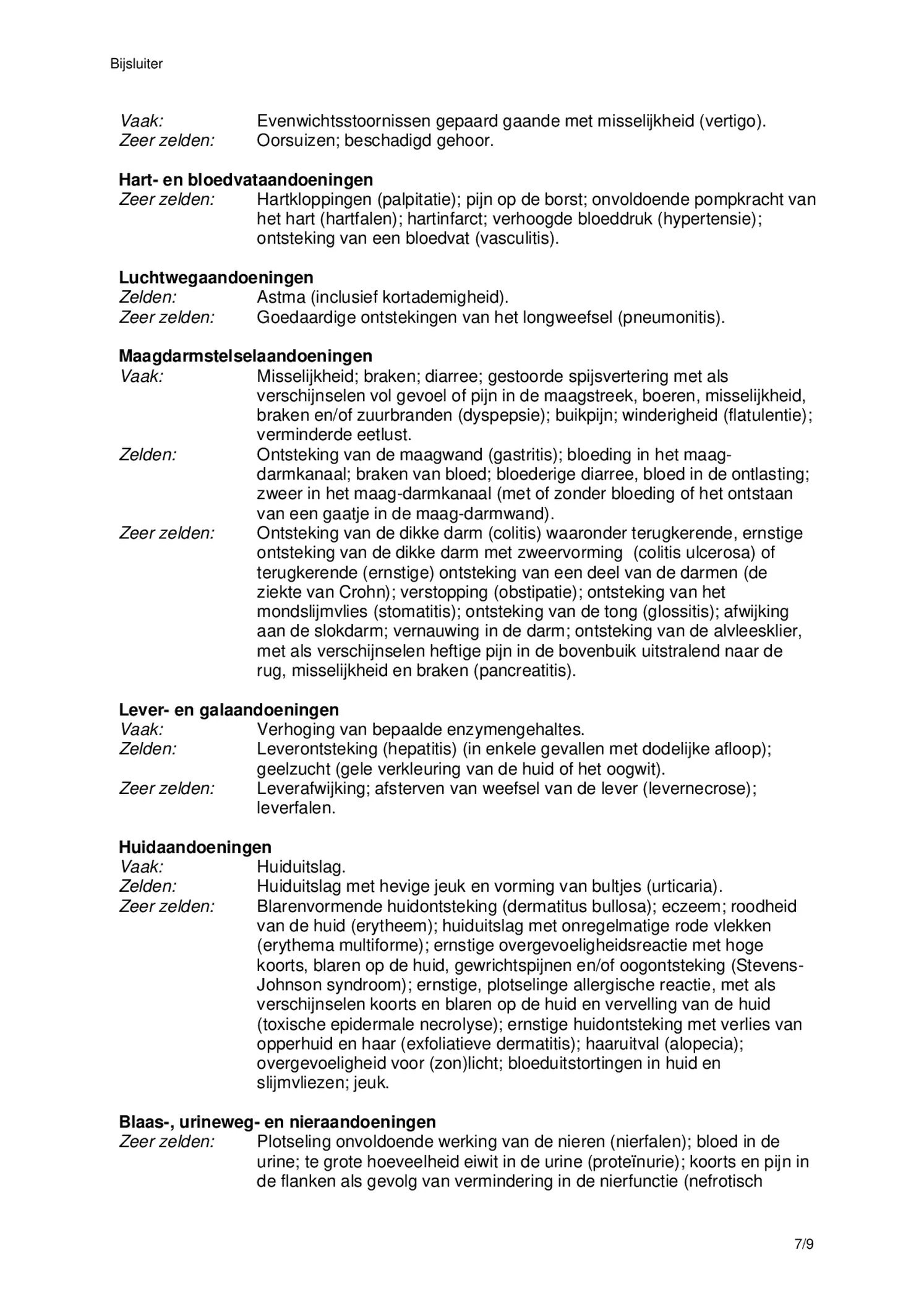 K 12,5 mg  pijnstiller Filmomhulde Tabletten Diclofenac-Kalium afbeelding van document #7, bijsluiter