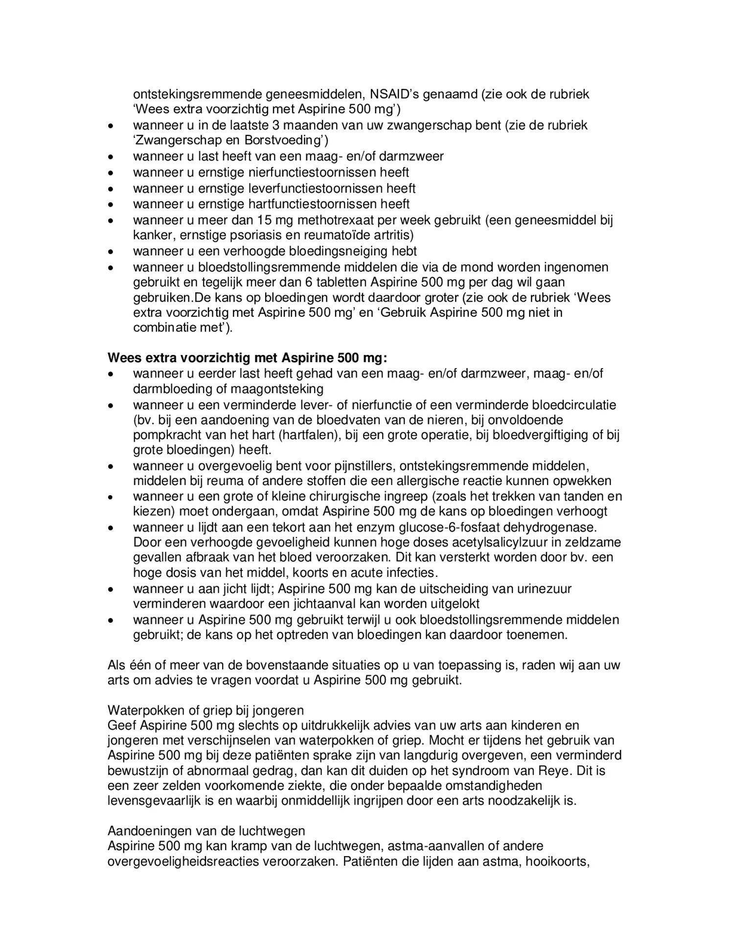 500mg Tabletten afbeelding van document #2, bijsluiter