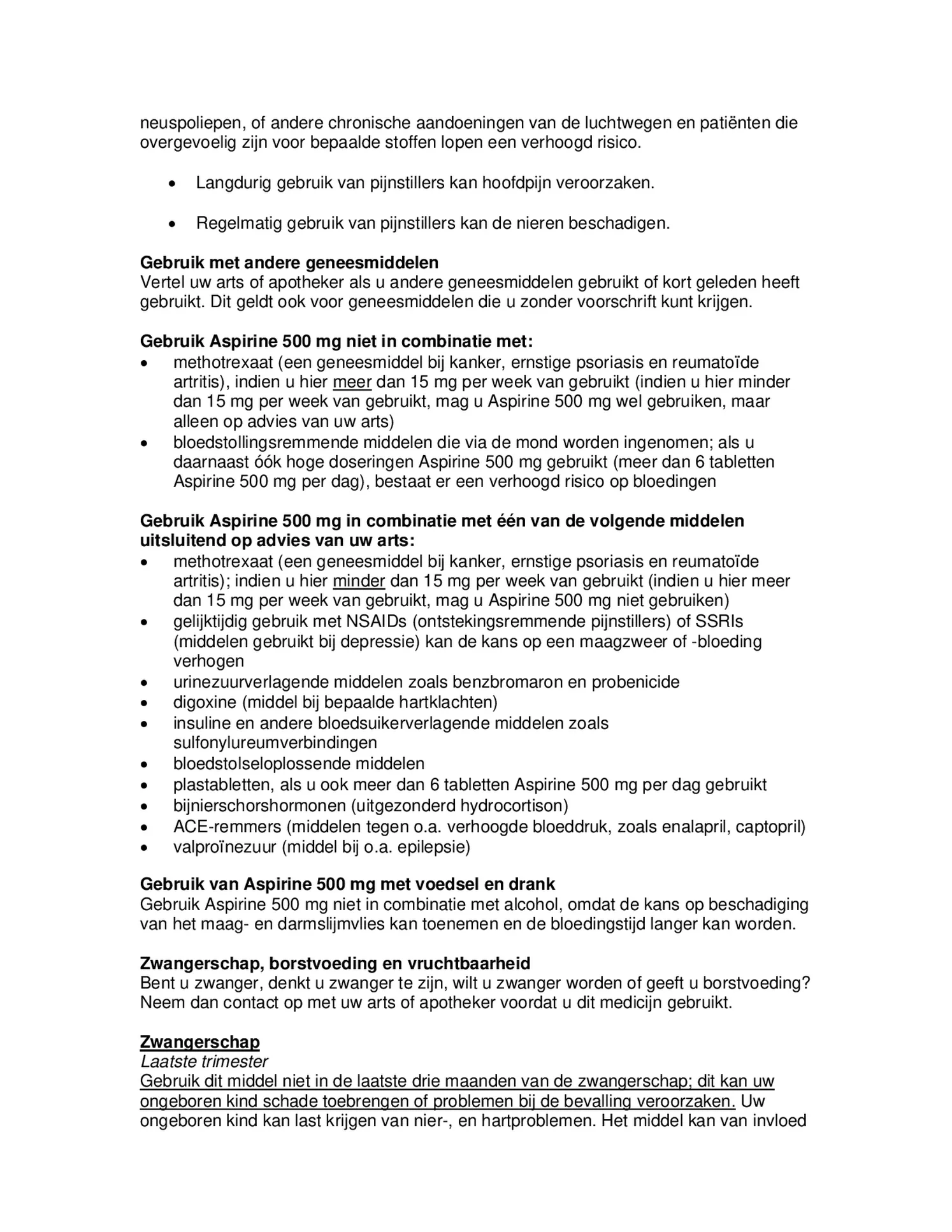 500mg Tabletten afbeelding van document #3, bijsluiter