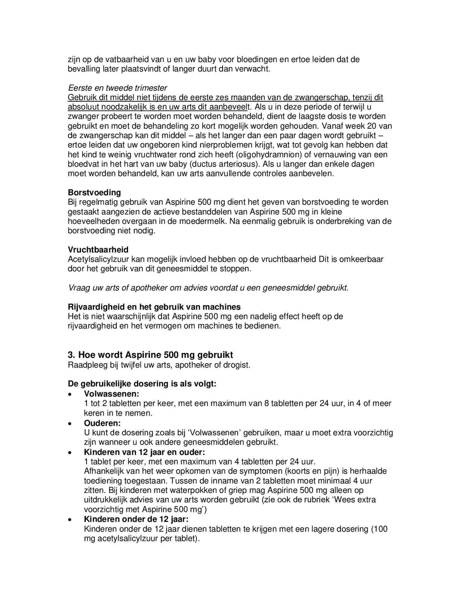 500mg Tabletten afbeelding van document #4, bijsluiter