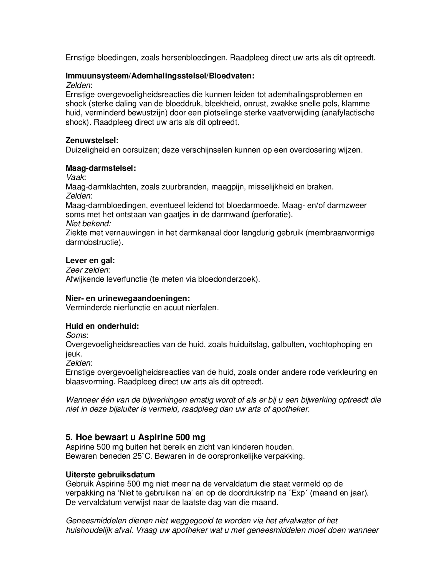 500mg Tabletten afbeelding van document #6, bijsluiter