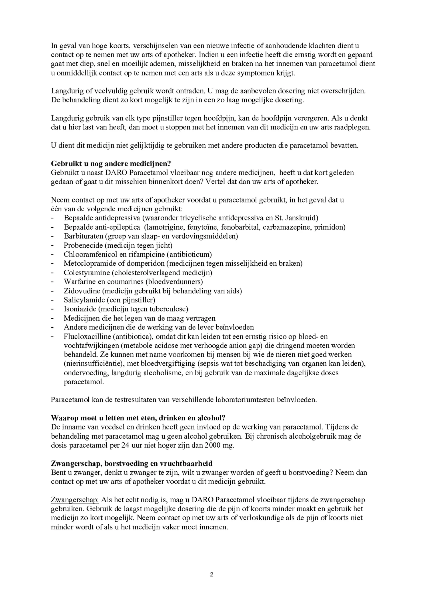Vloeibare Paracetamol afbeelding van document #2, bijsluiter