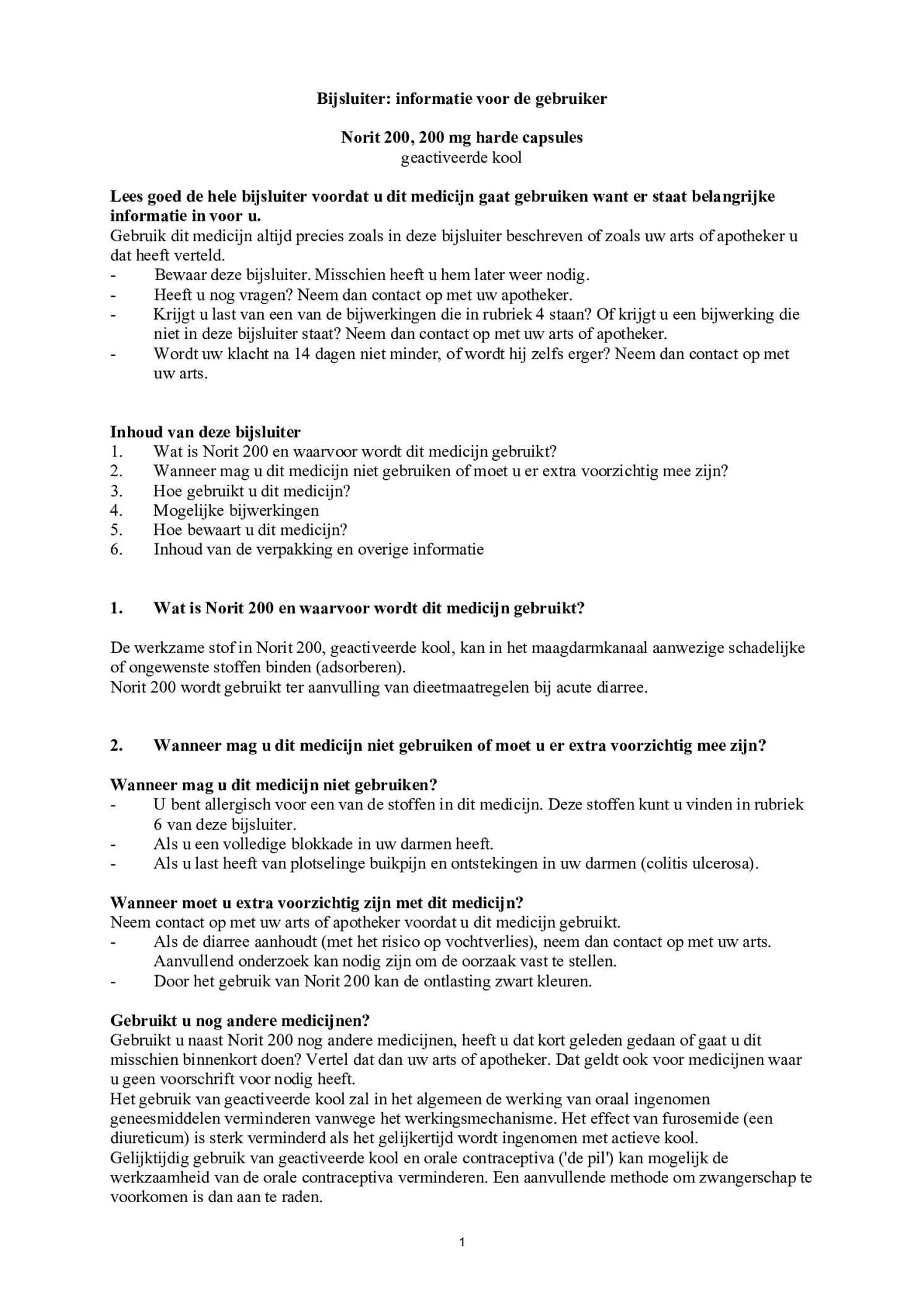 Capsules 200mg afbeelding van document #1, bijsluiter