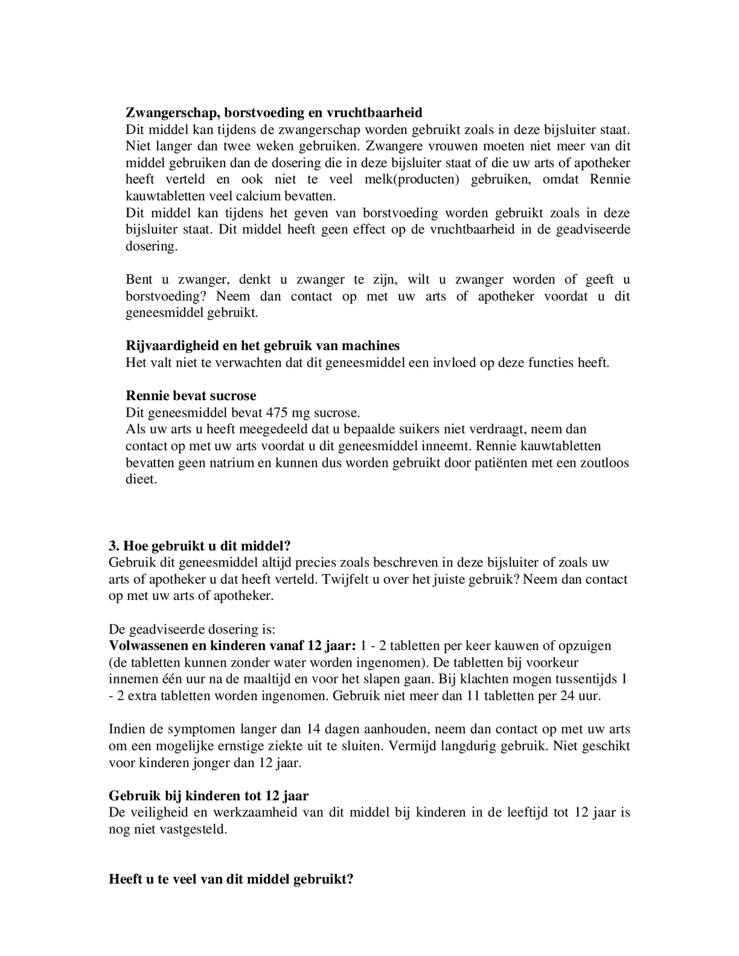 Pepermunt kauwtabletten bij brandend maagzuur afbeelding van document #3, bijsluiter