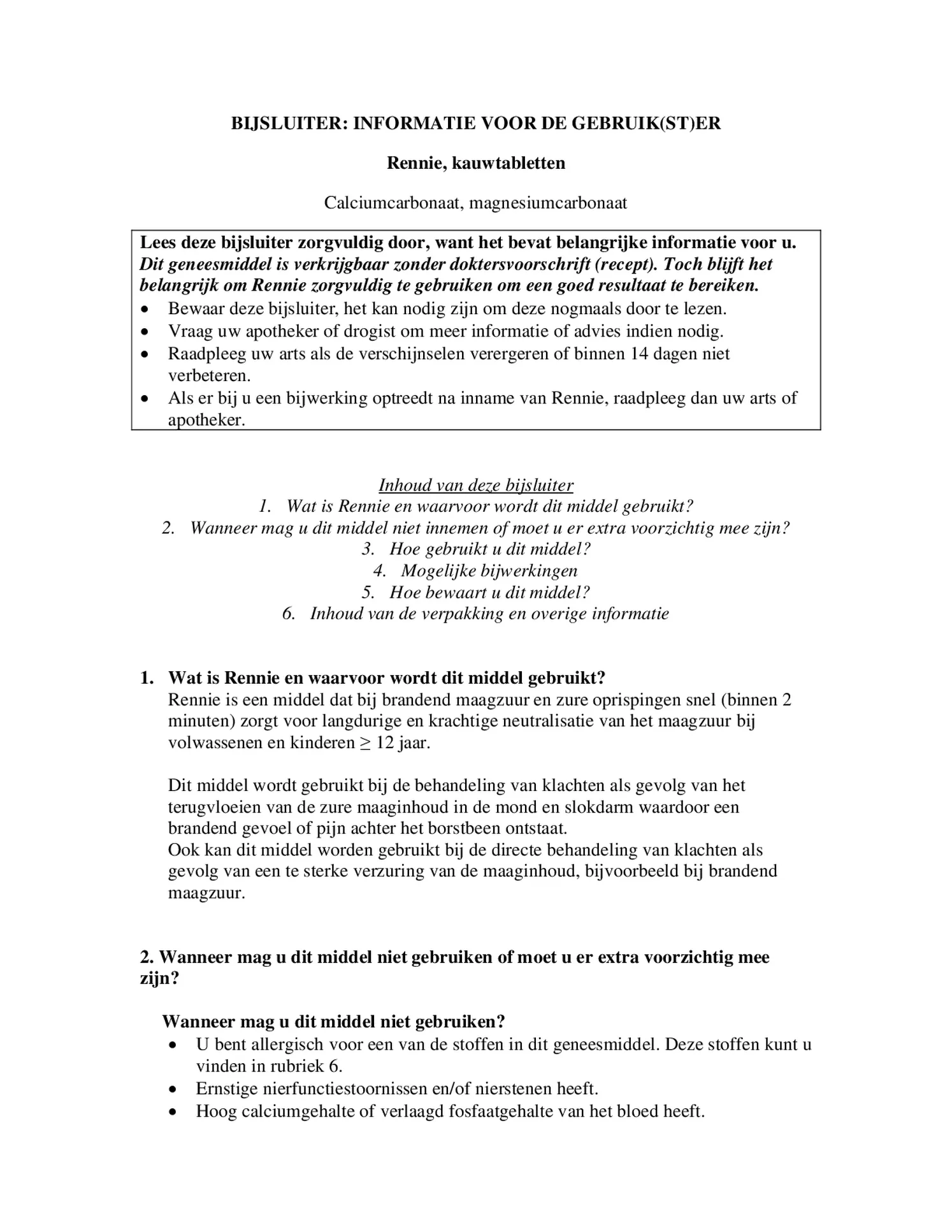 Pepermunt kauwtabletten bij brandend maagzuur afbeelding van document #1, bijsluiter