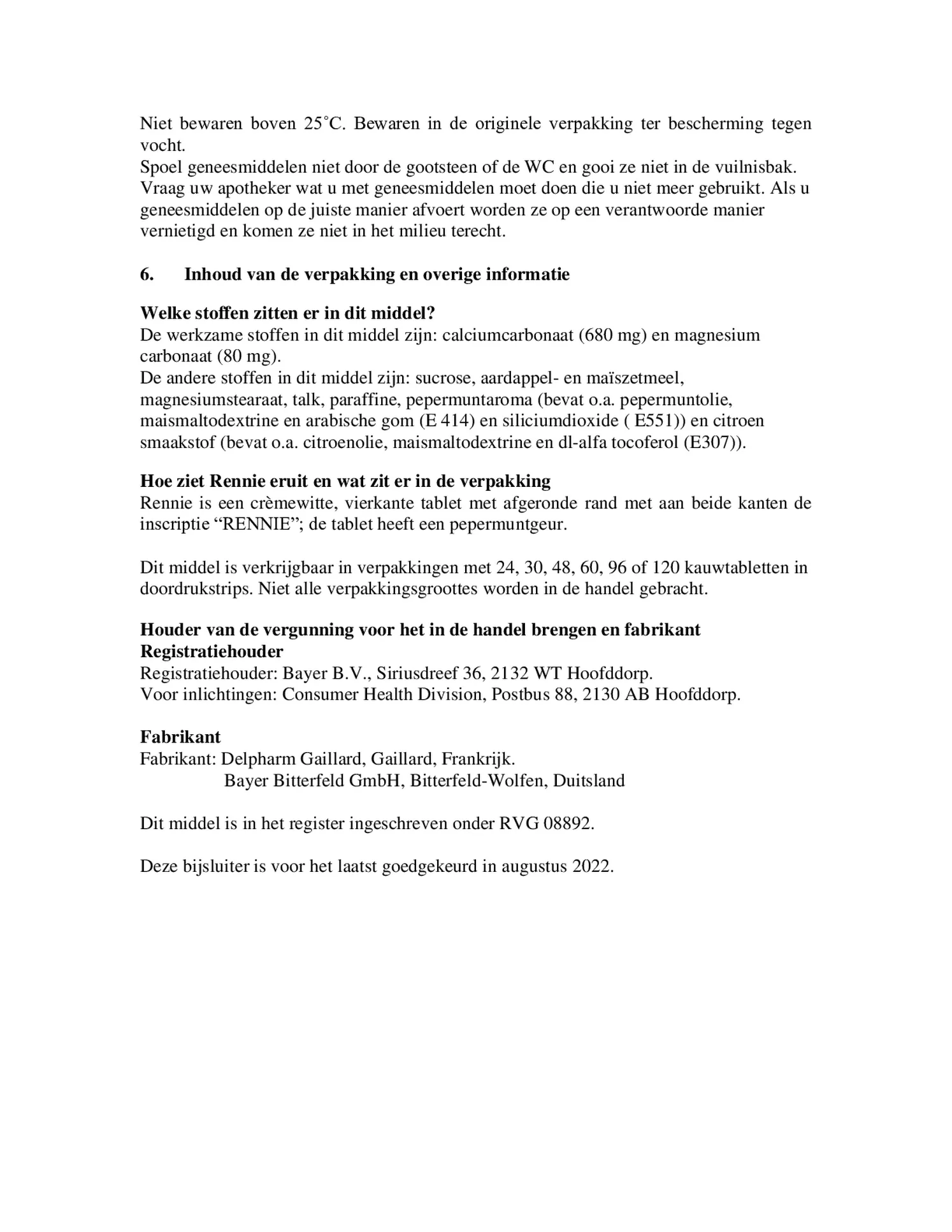 Pepermunt kauwtabletten bij brandend maagzuur afbeelding van document #5, bijsluiter