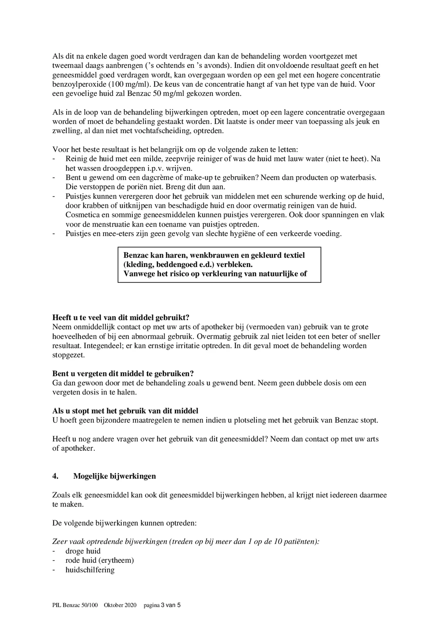 Gel bij Jeugdpuistjes 50 mg/ml afbeelding van document #3, bijsluiter