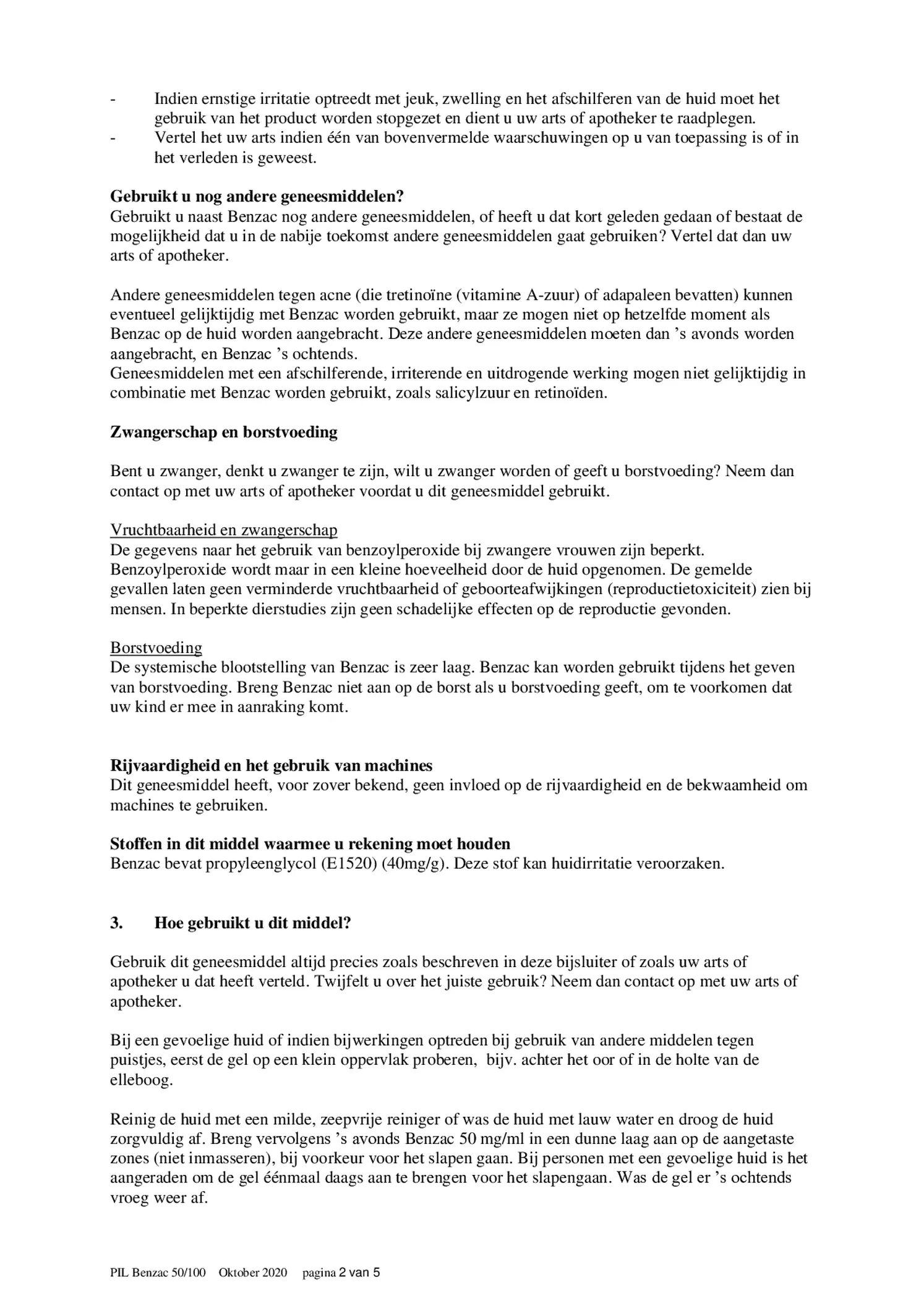 Gel bij Jeugdpuistjes 50 mg/ml afbeelding van document #2, bijsluiter