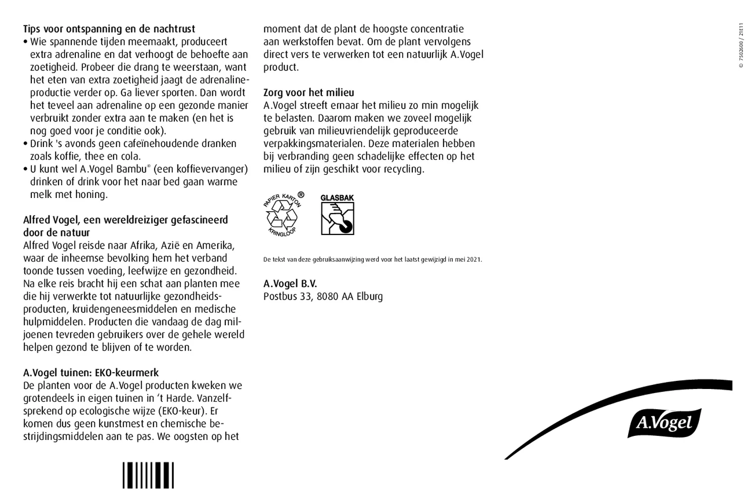 Avena Sativa (Nacht)rust Druppels afbeelding van document #2, gebruiksaanwijzing
