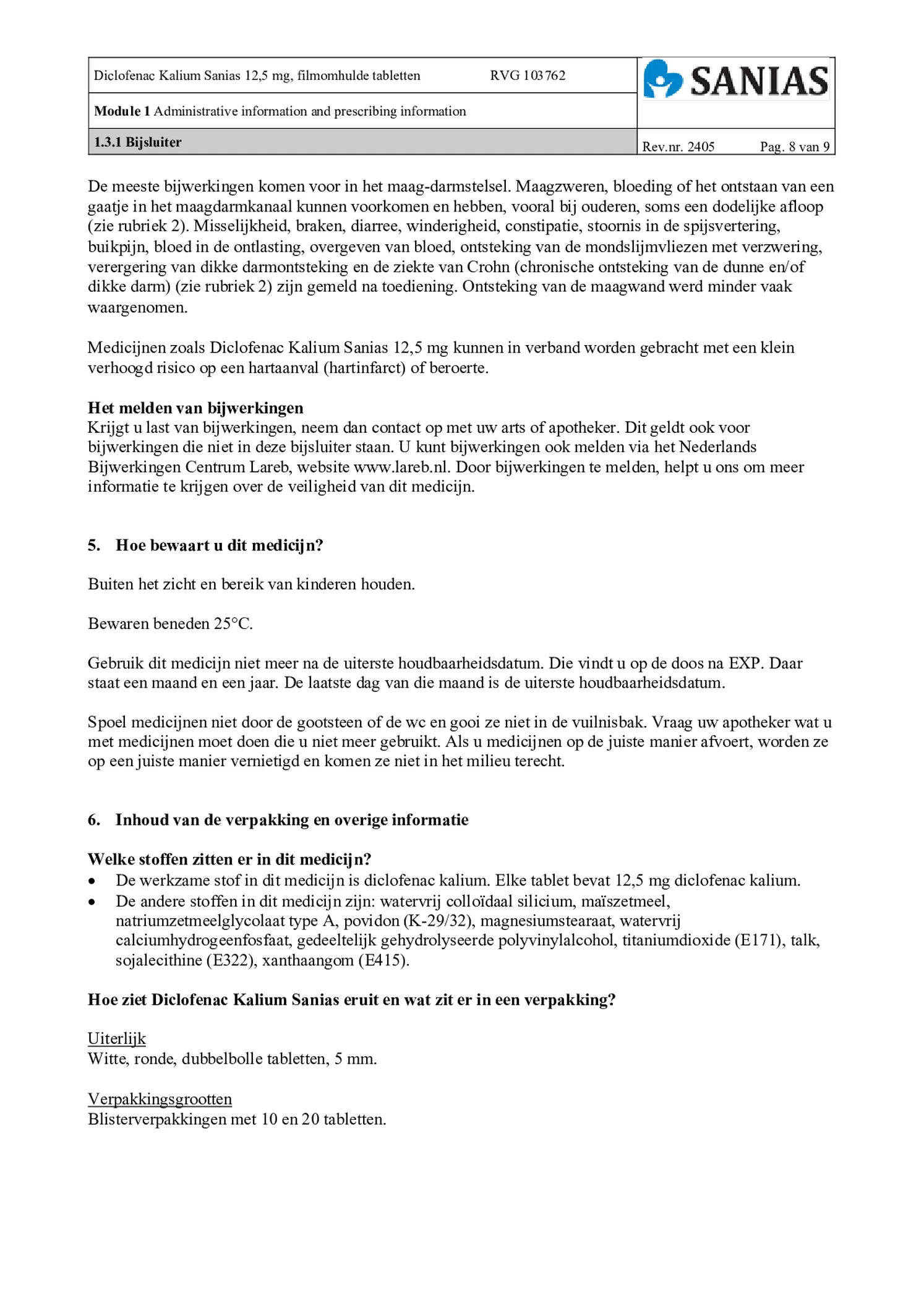 Diclofenac Kalium 12.5mg afbeelding van document #8, bijsluiter