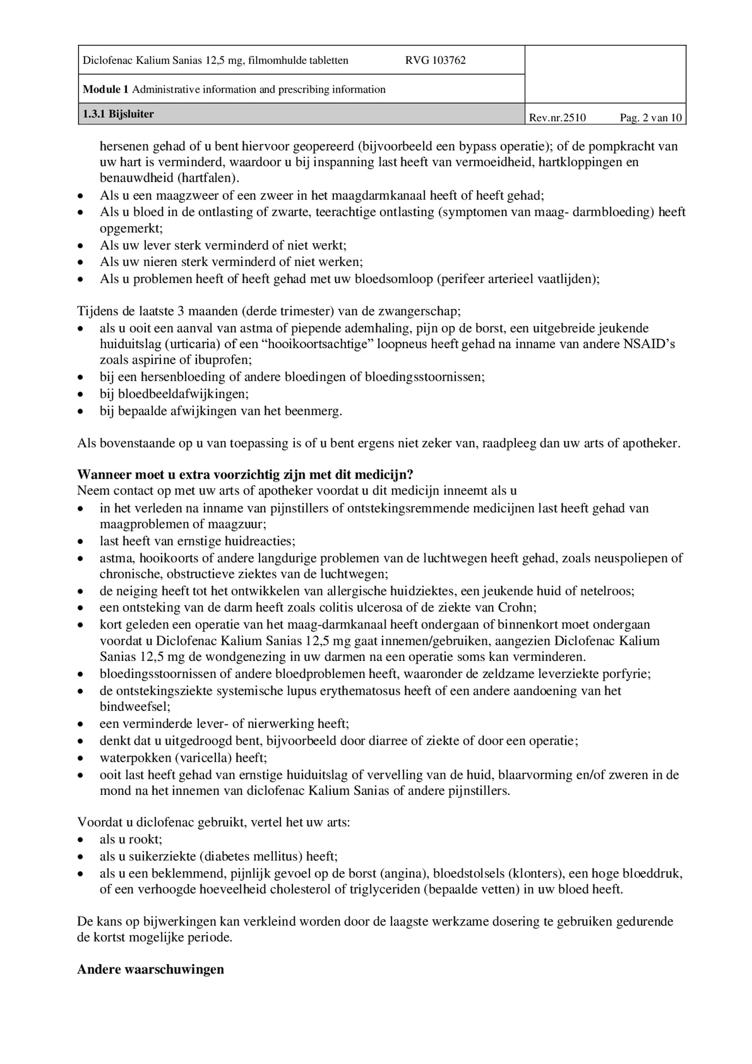 Diclofenac Kalium 12.5mg afbeelding van document #2, bijsluiter