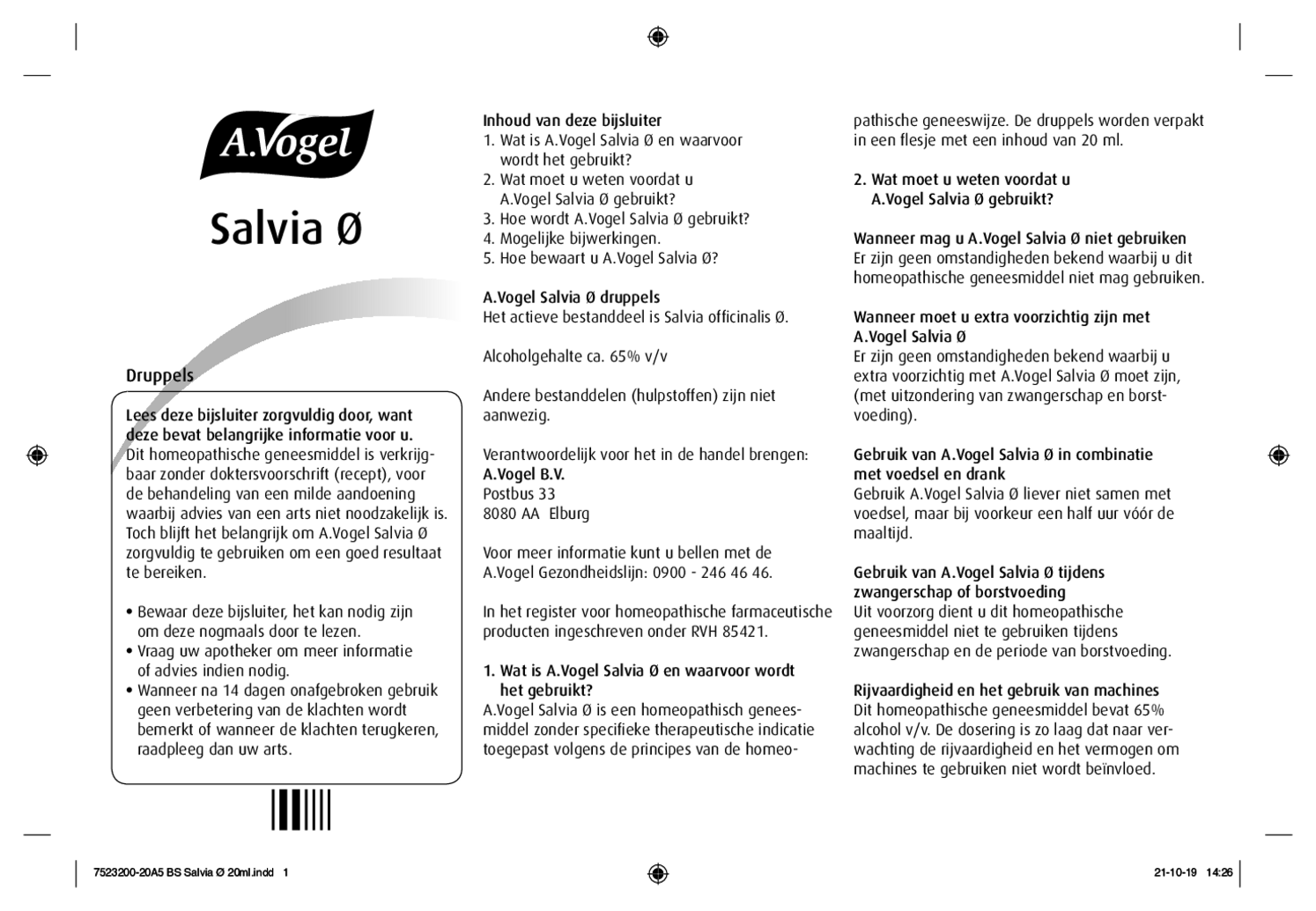 Salvia Ø Druppels afbeelding van document #1, bijsluiter