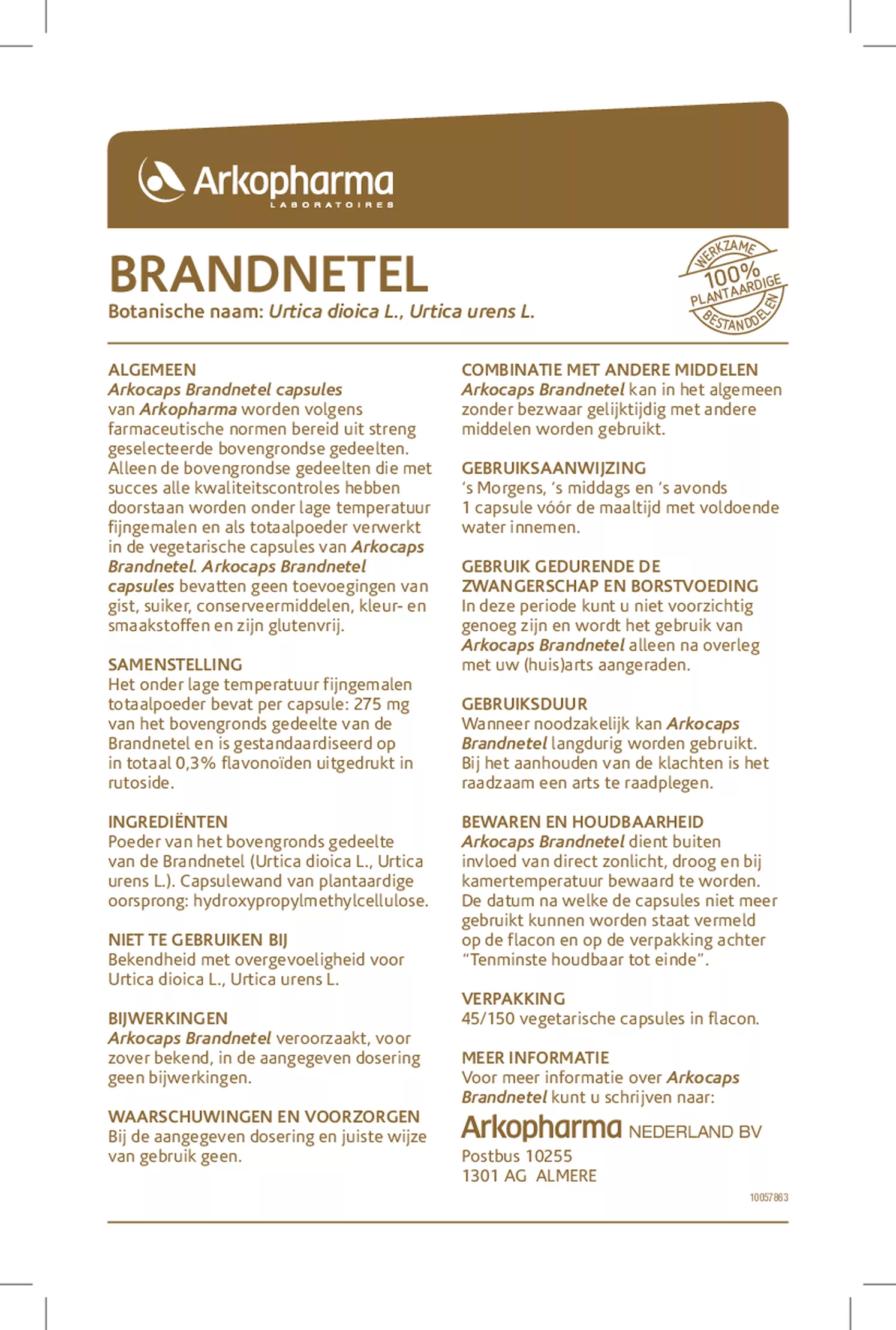 Brandnetel Capsules afbeelding van document #1, gebruiksaanwijzing