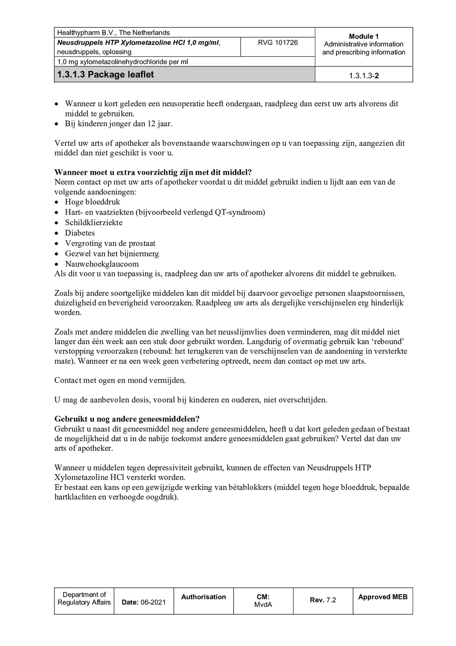 Neusdruppels 1.0mg/ml afbeelding van document #2, bijsluiter