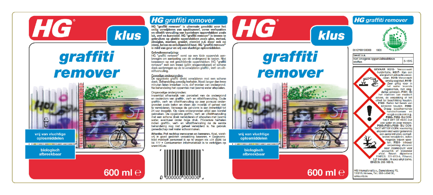 Graffiti Verwijderaar afbeelding van document #1, etiket
