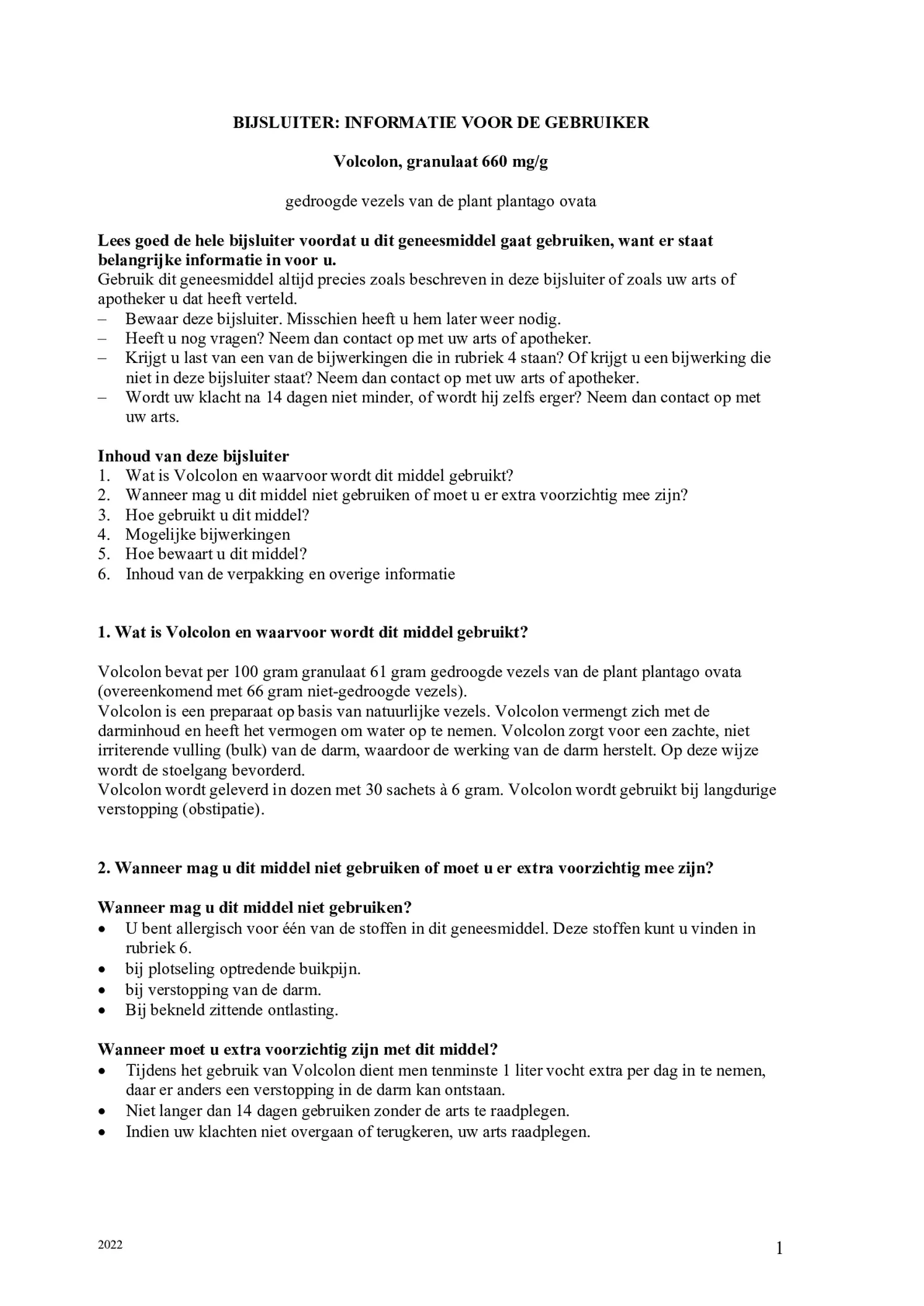 Granulaat 660mg/g afbeelding van document #1, bijsluiter