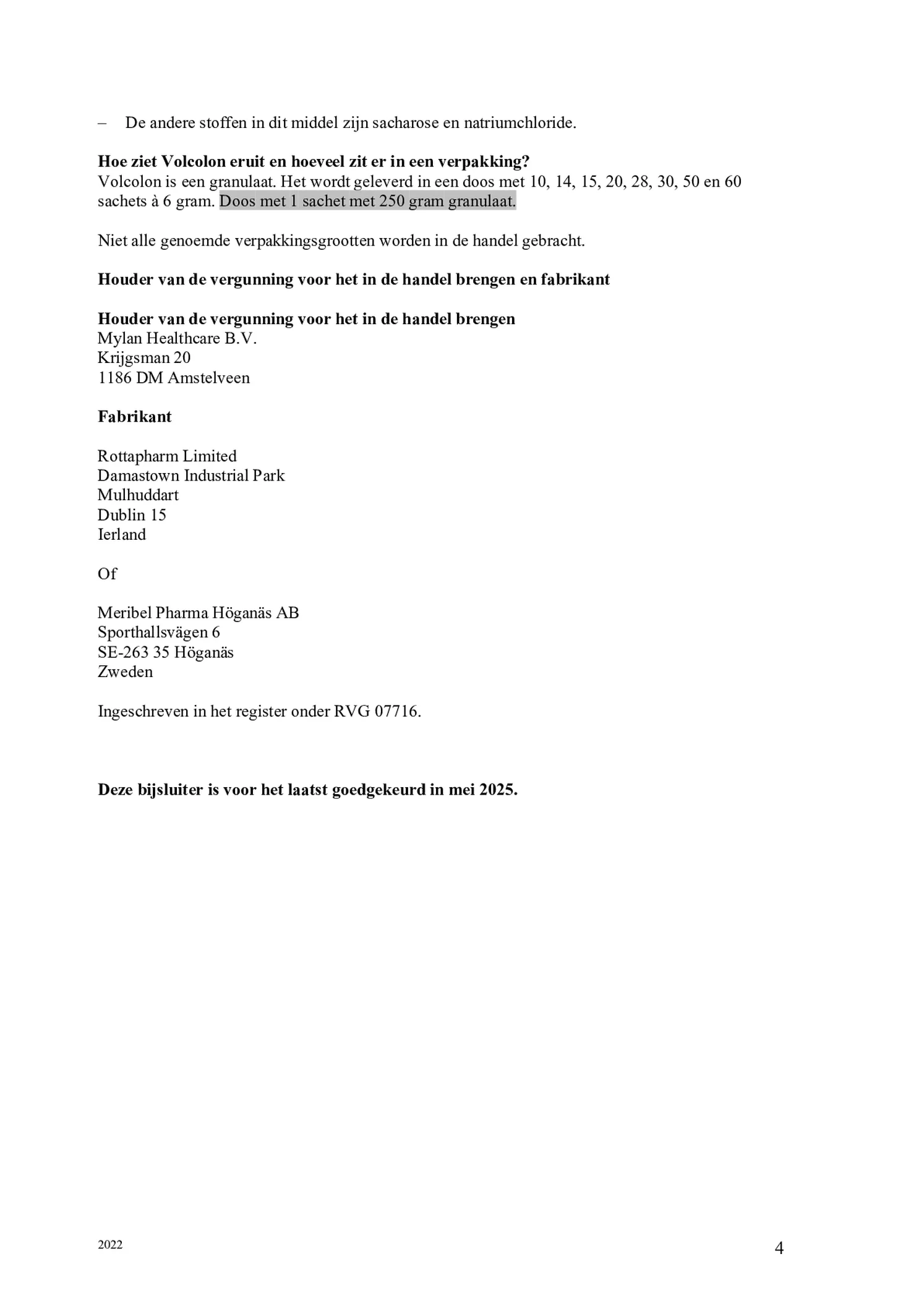 Granulaat 660mg/g afbeelding van document #4, bijsluiter