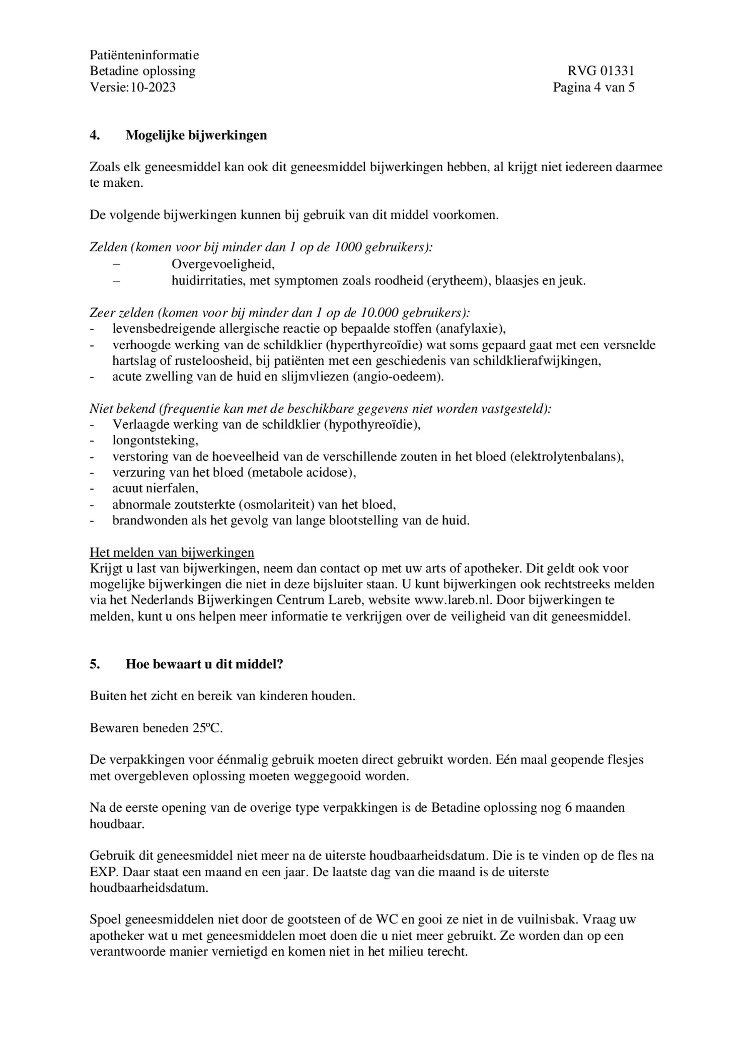 Jodium Oplossing afbeelding van document #4, bijsluiter