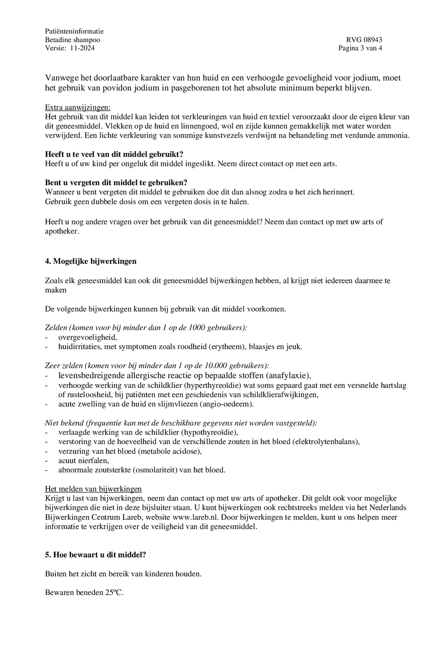 Jodium Shampoo afbeelding van document #3, bijsluiter