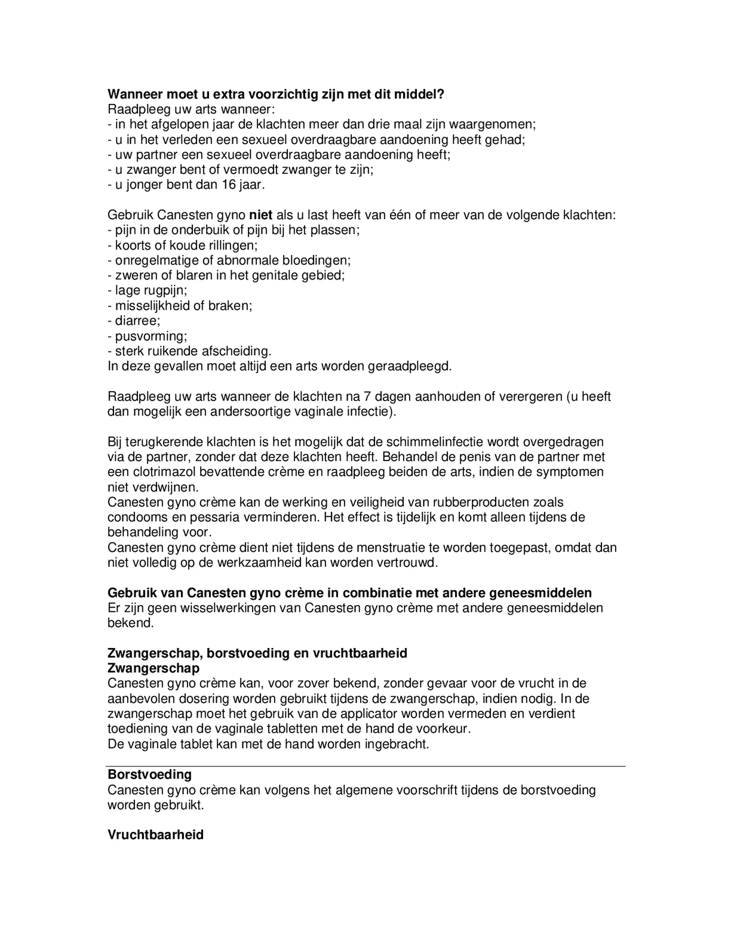 Gyno Crème afbeelding van document #2, bijsluiter