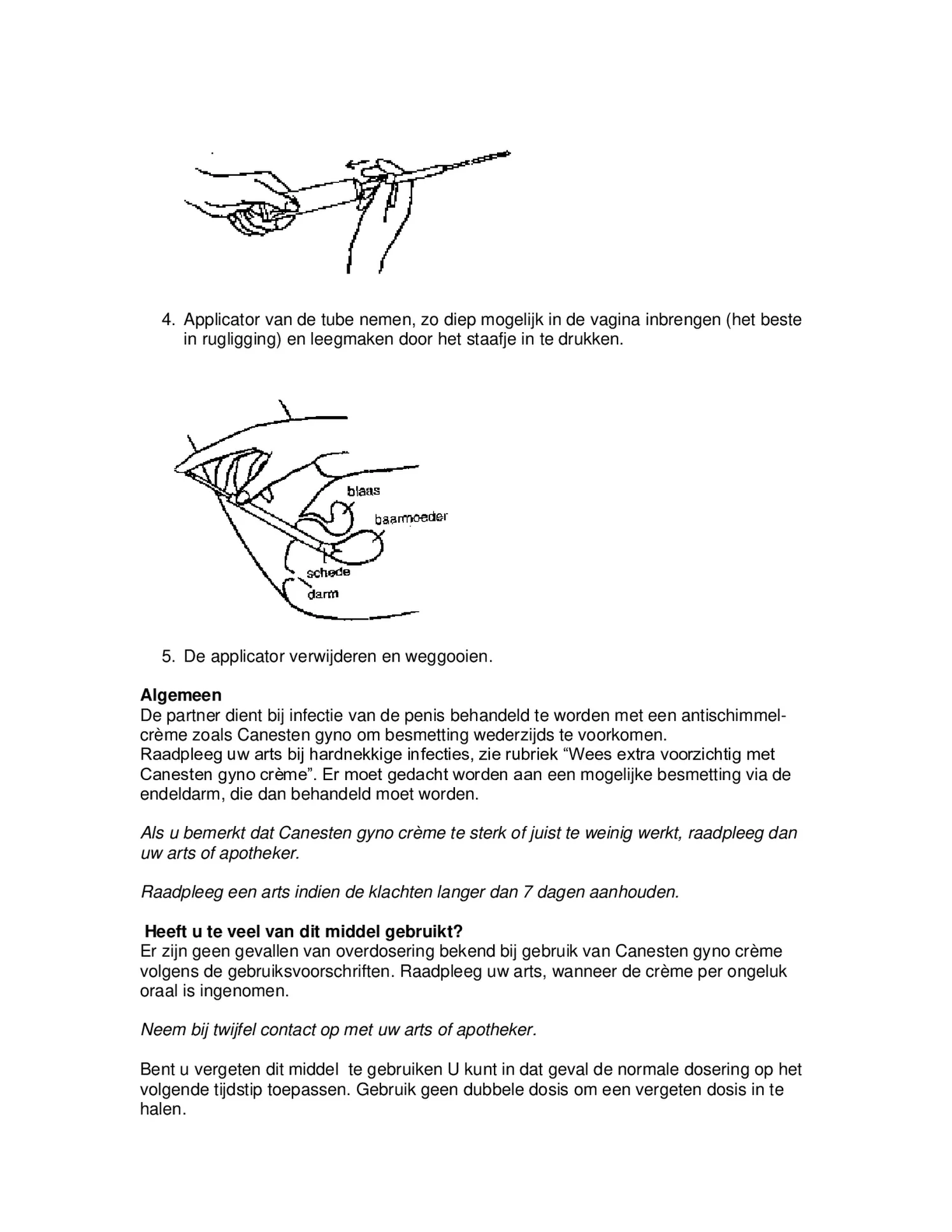 Gyno Crème afbeelding van document #4, bijsluiter