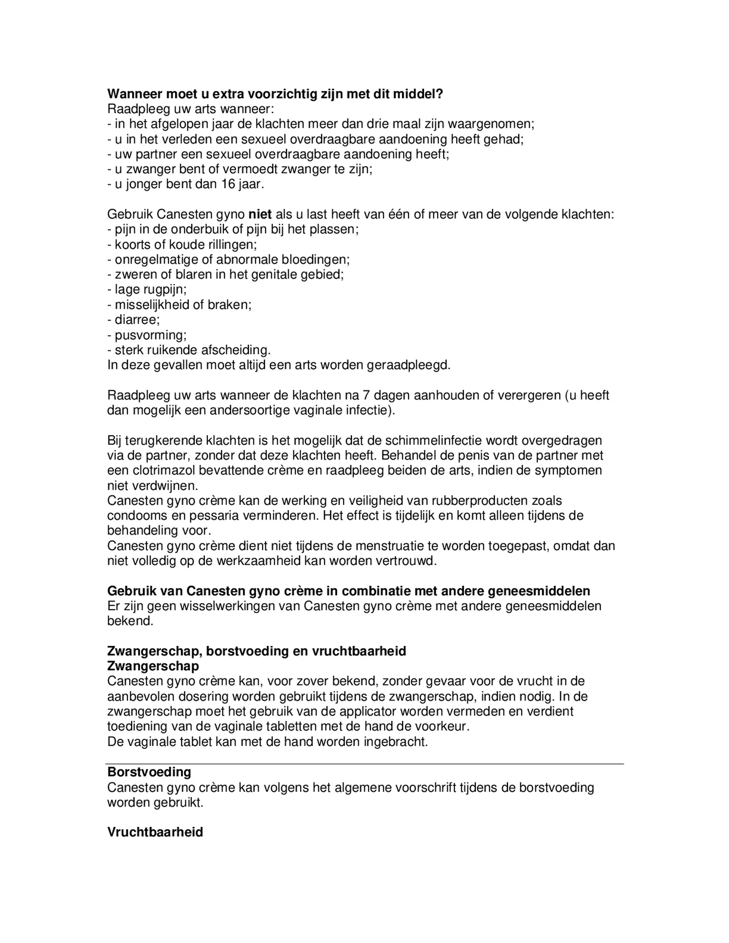 Gyno Crème afbeelding van document #2, bijsluiter