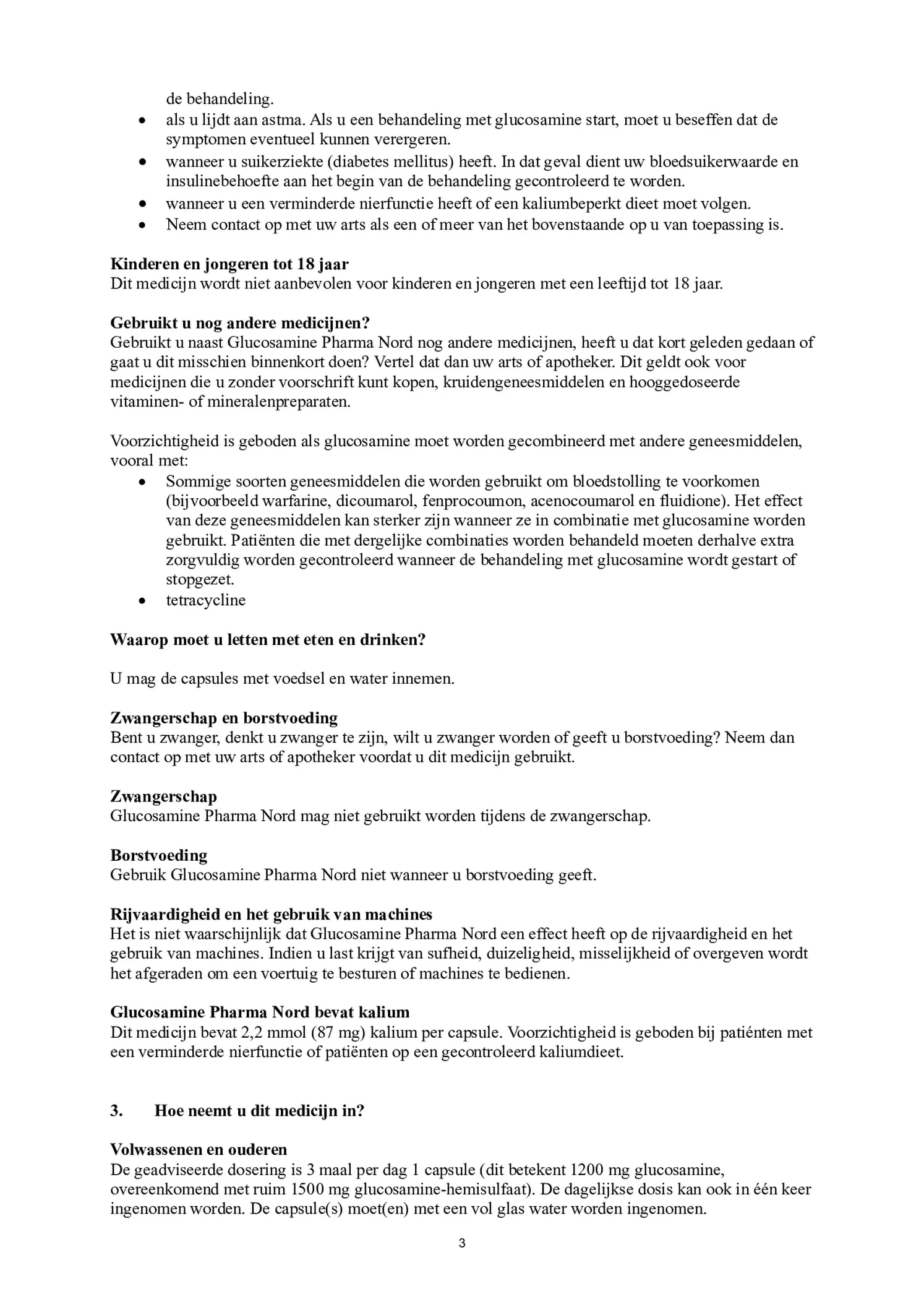 Glucosamine 400mg Capsules afbeelding van document #3, bijsluiter