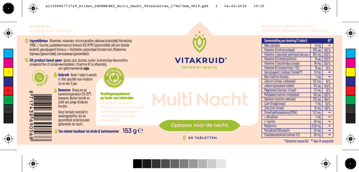 Multi Dag & Nacht 2 x 90 Tabletten afbeelding van document #2, etiket