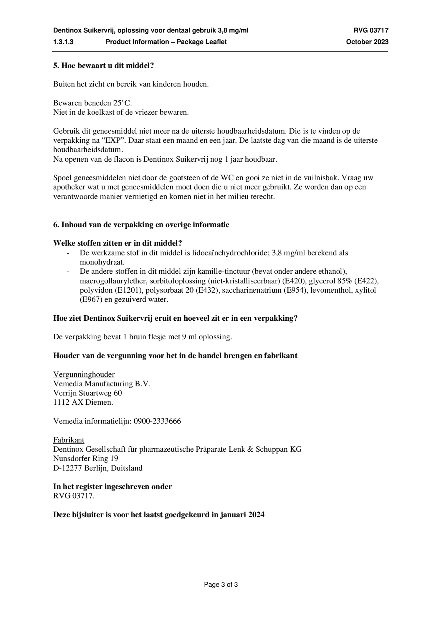 Druppels Suikervrij afbeelding van document #3, bijsluiter