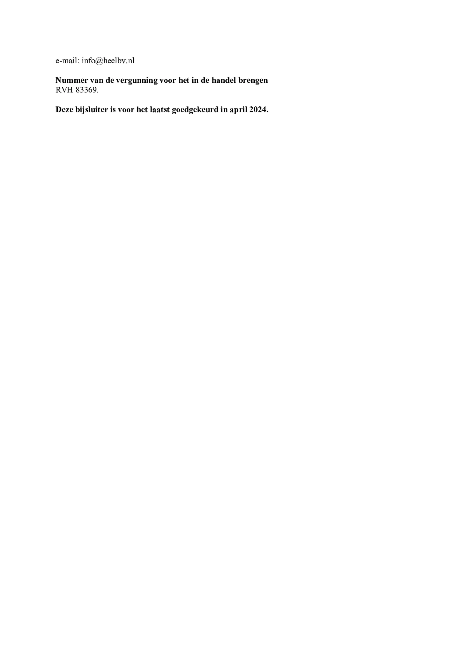 Colocynthis Homaccord afbeelding van document #4, bijsluiter