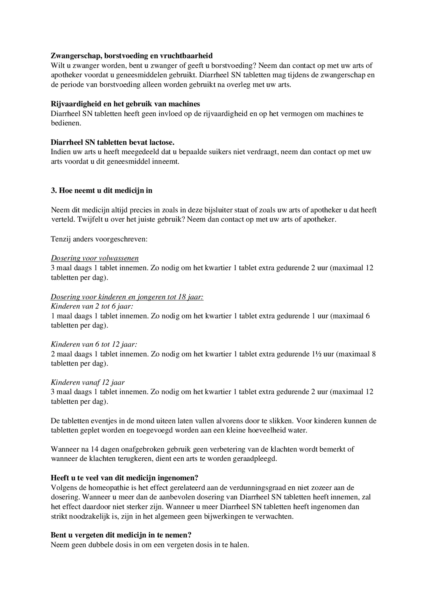 Diarrheel Sn afbeelding van document #2, bijsluiter