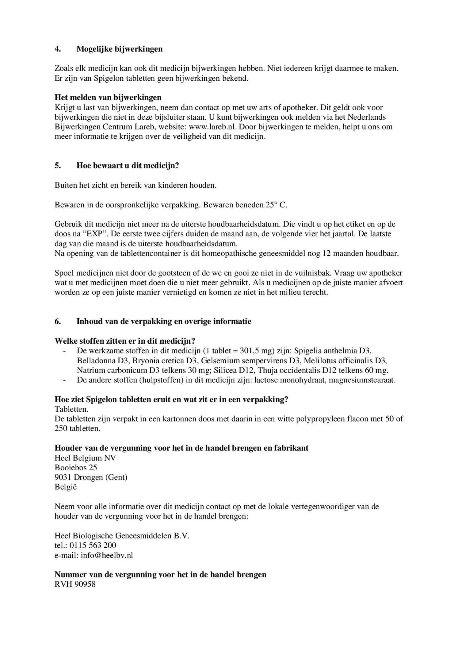 Spigelon afbeelding van document #3, bijsluiter