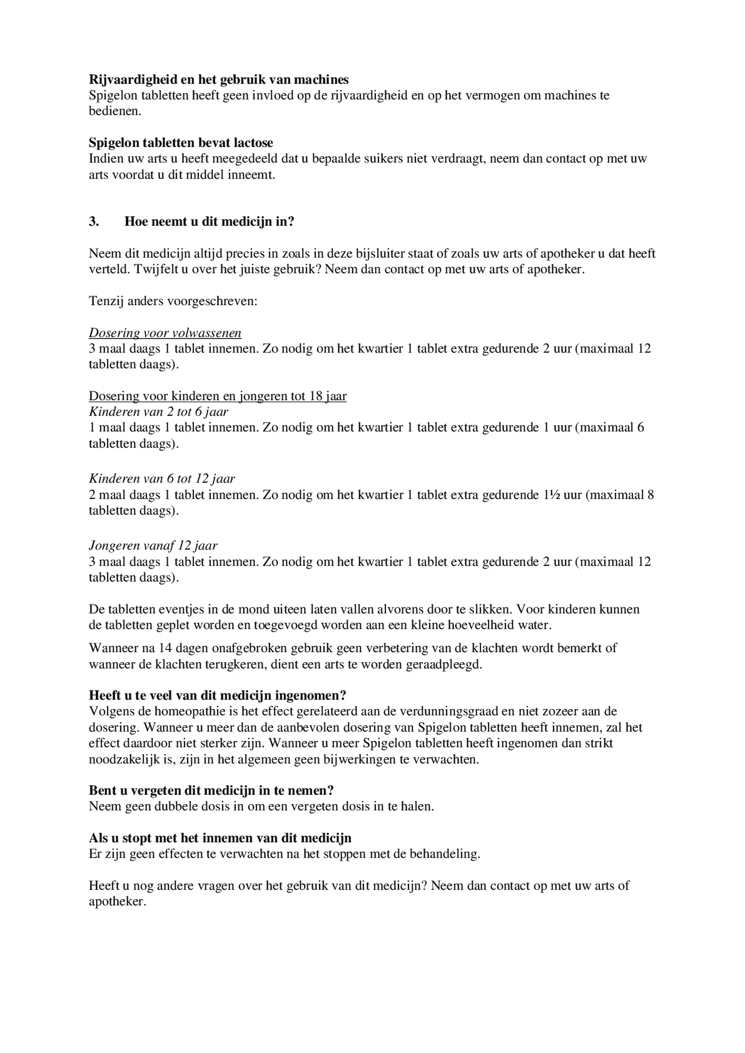 Spigelon afbeelding van document #2, bijsluiter