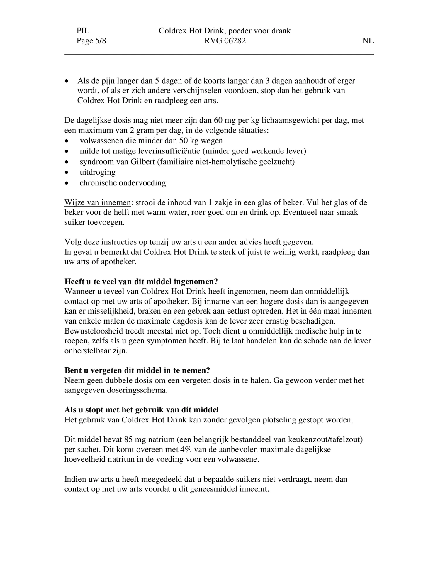 Hot Drink - Bij griep en verkoudheid afbeelding van document #5, bijsluiter