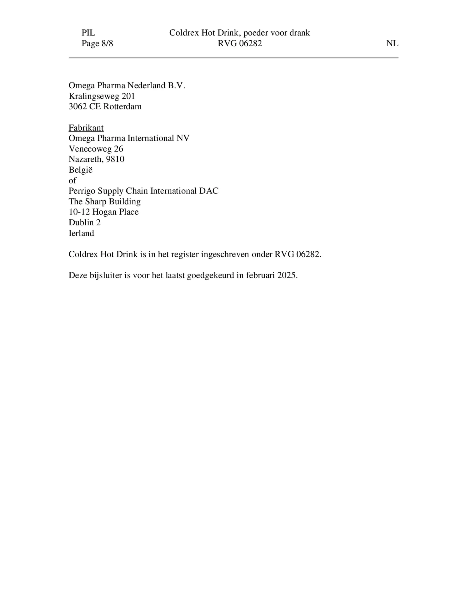 Hot Drink - Bij griep en verkoudheid afbeelding van document #8, bijsluiter