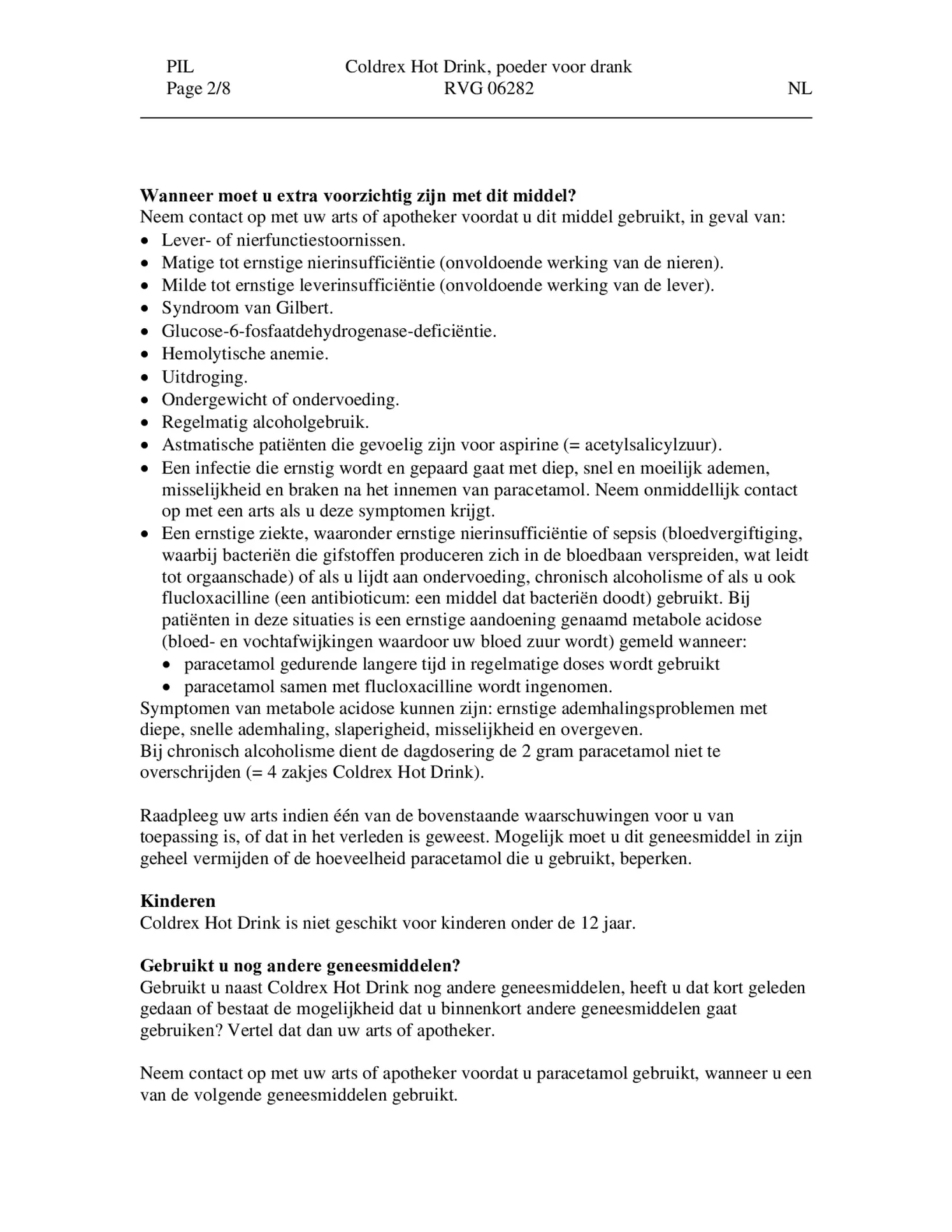 Hot Drink - Bij griep en verkoudheid afbeelding van document #2, bijsluiter